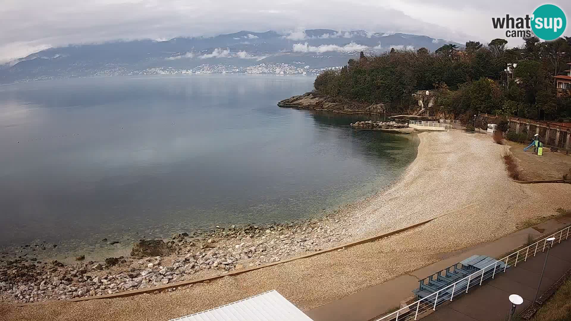 Reka Spletna kamera  plaža pri Bazenih Kantrida