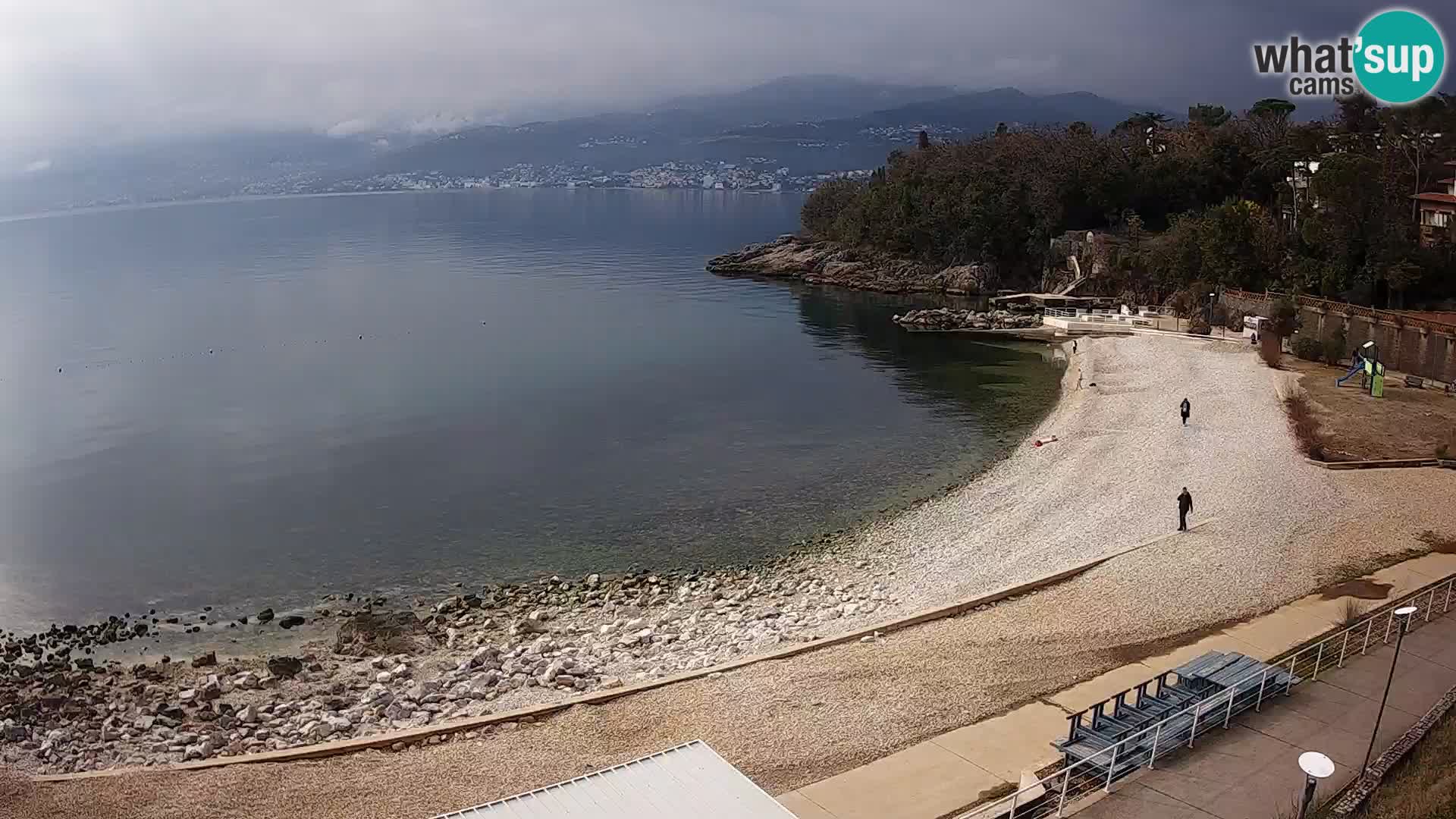 Rijeka web kamera plaža pri Bazenih Kantrida