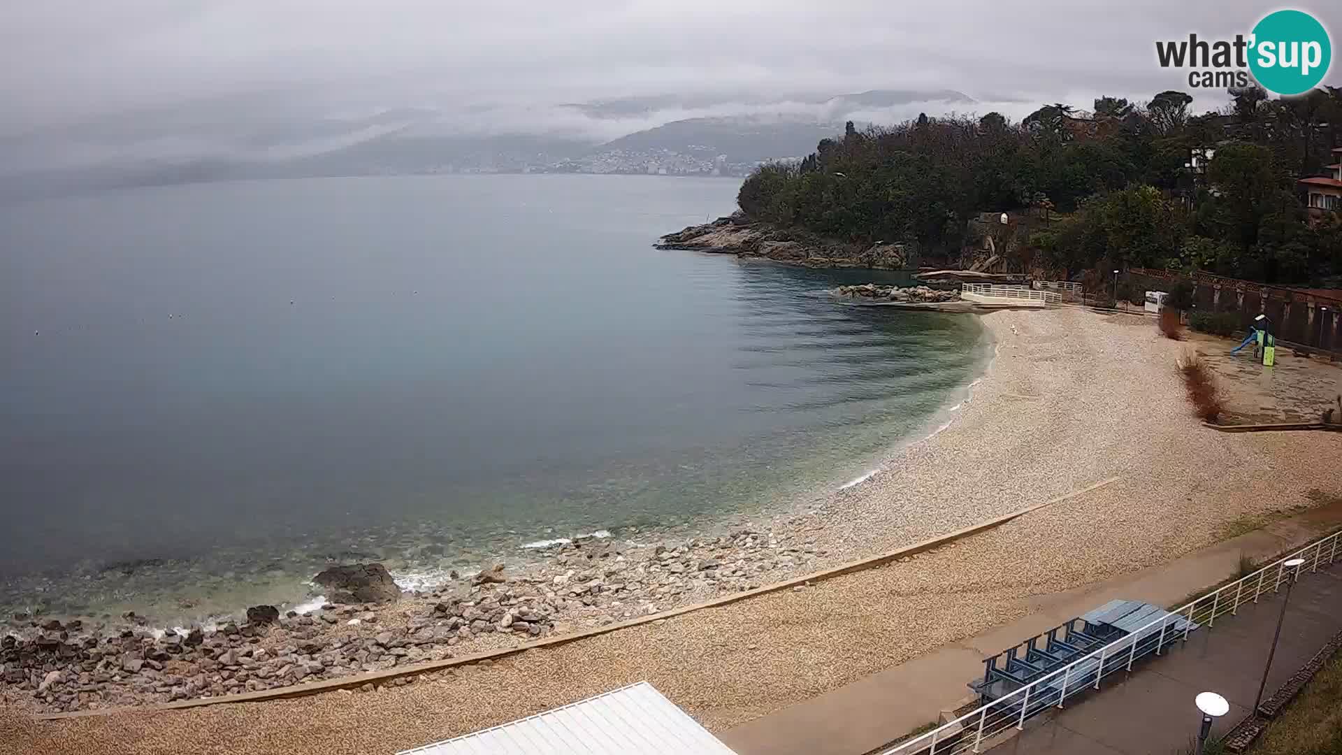 Rijeka web kamera plaža pri Bazenih Kantrida