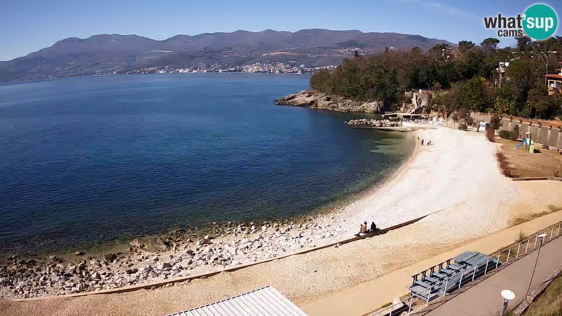 Rijeka web kamera plaža pri Bazenih Kantrida