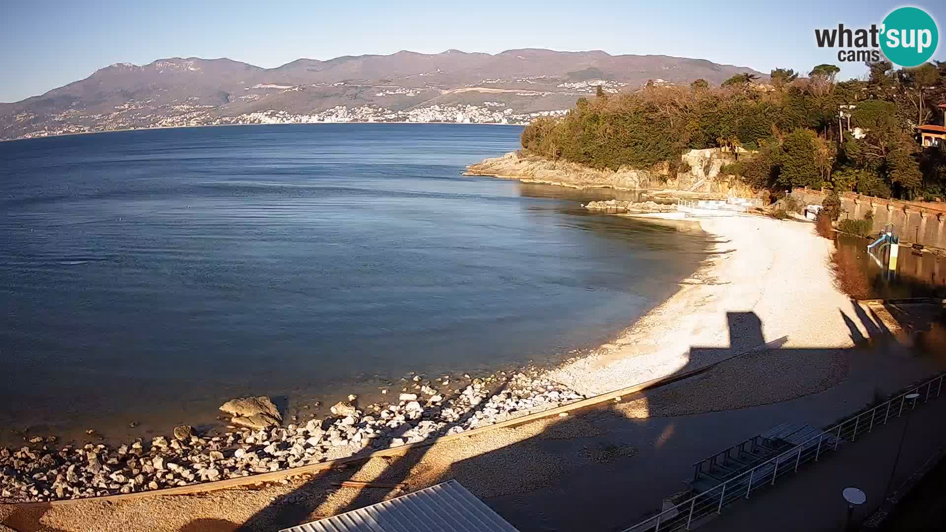 Rijeka web kamera plaža pri Bazenih Kantrida