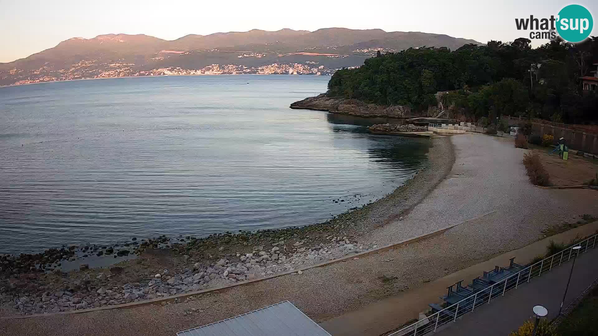 Rijeka web kamera plaža pri Bazenih Kantrida