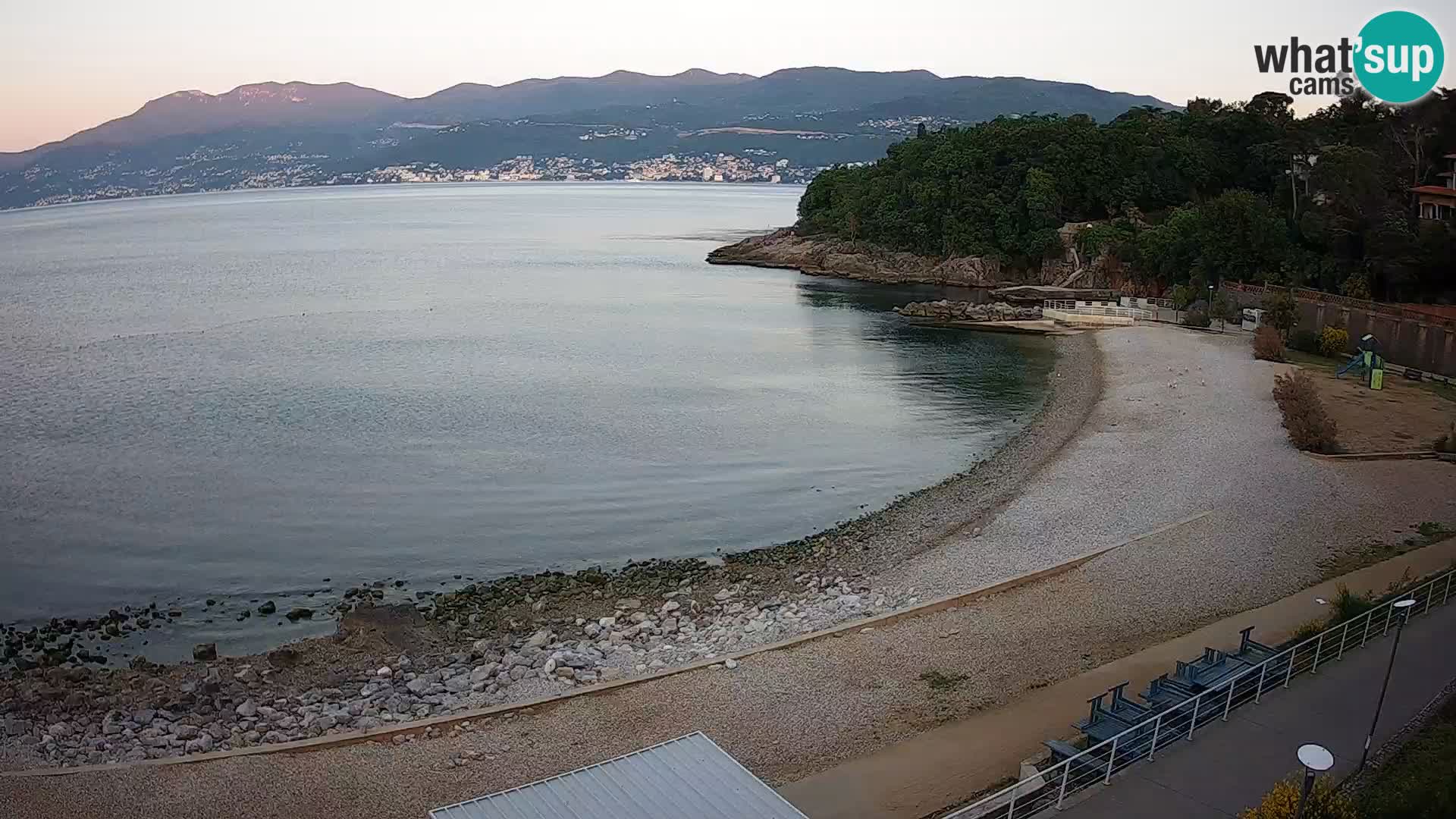 Rijeka web kamera plaža pri Bazenih Kantrida