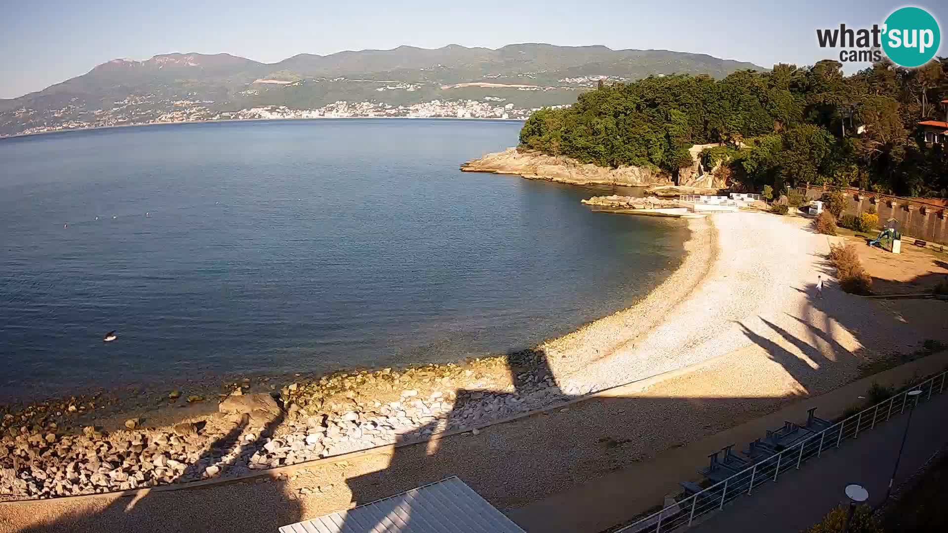 Rijeka web kamera plaža pri Bazenih Kantrida