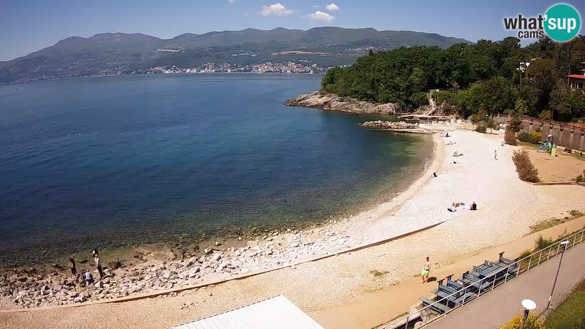 LIVE Webcam Rijeka beach Swimming pools Kantrida
