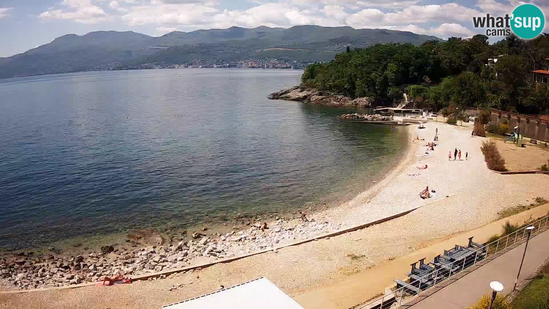 Reka Spletna kamera  plaža pri Bazenih Kantrida