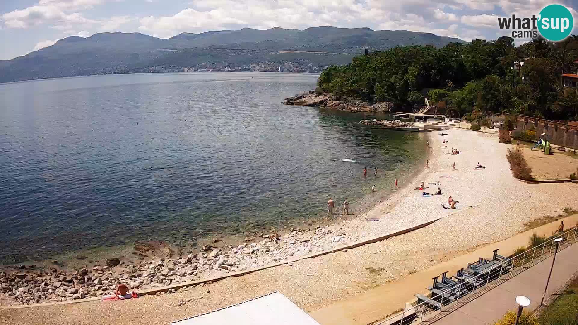 Reka Spletna kamera  plaža pri Bazenih Kantrida