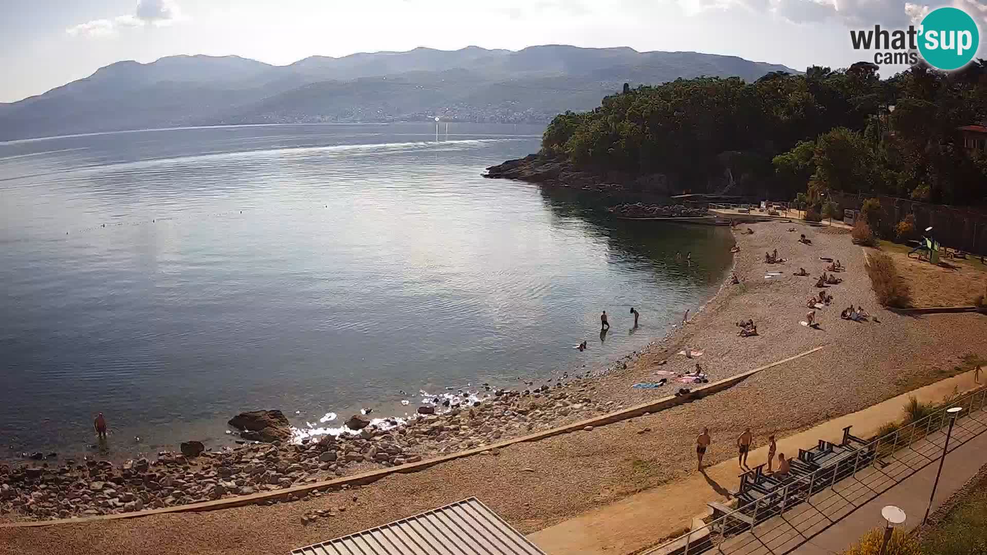 Reka Spletna kamera  plaža pri Bazenih Kantrida