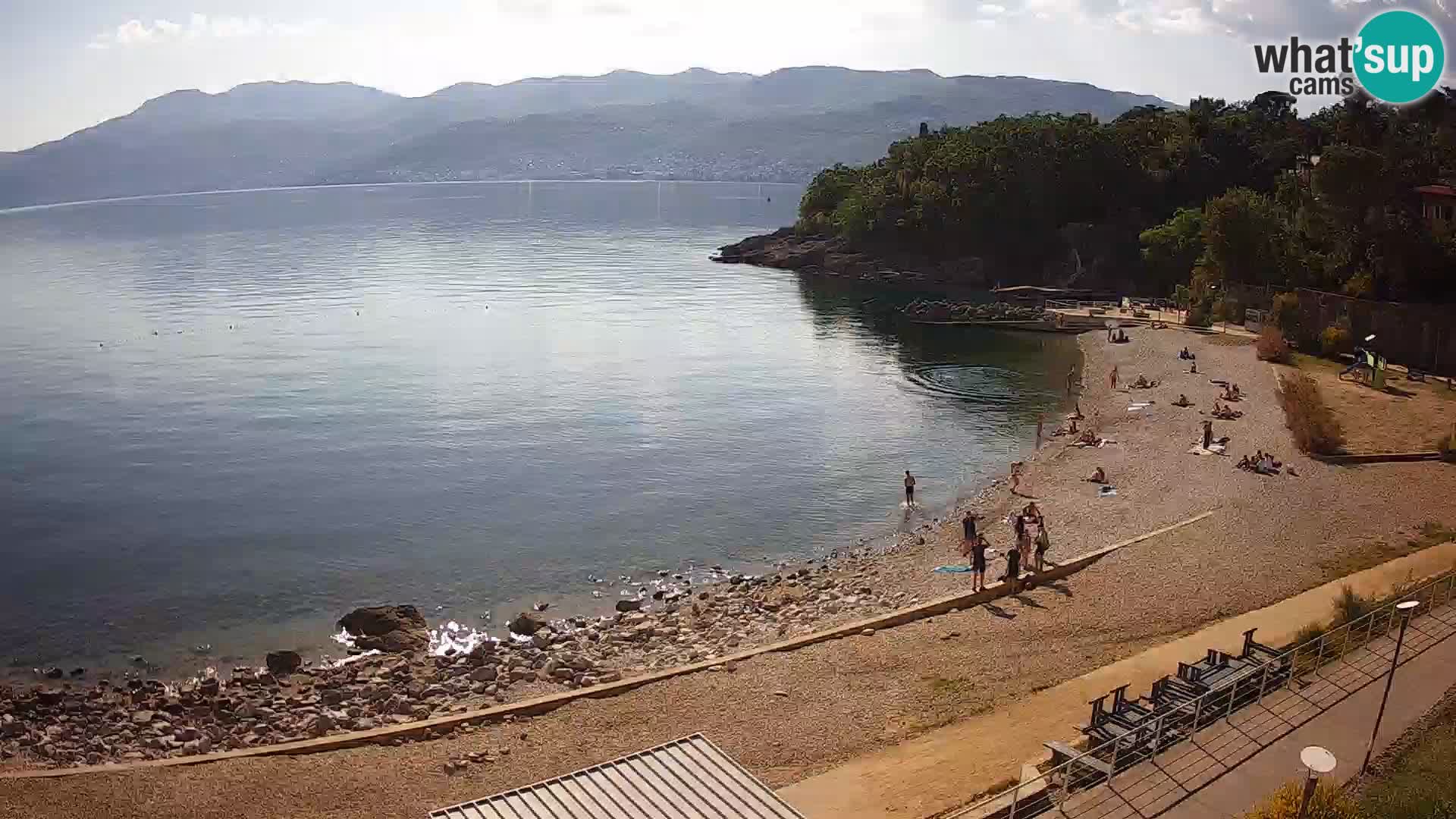 Rijeka web kamera plaža pri Bazenih Kantrida