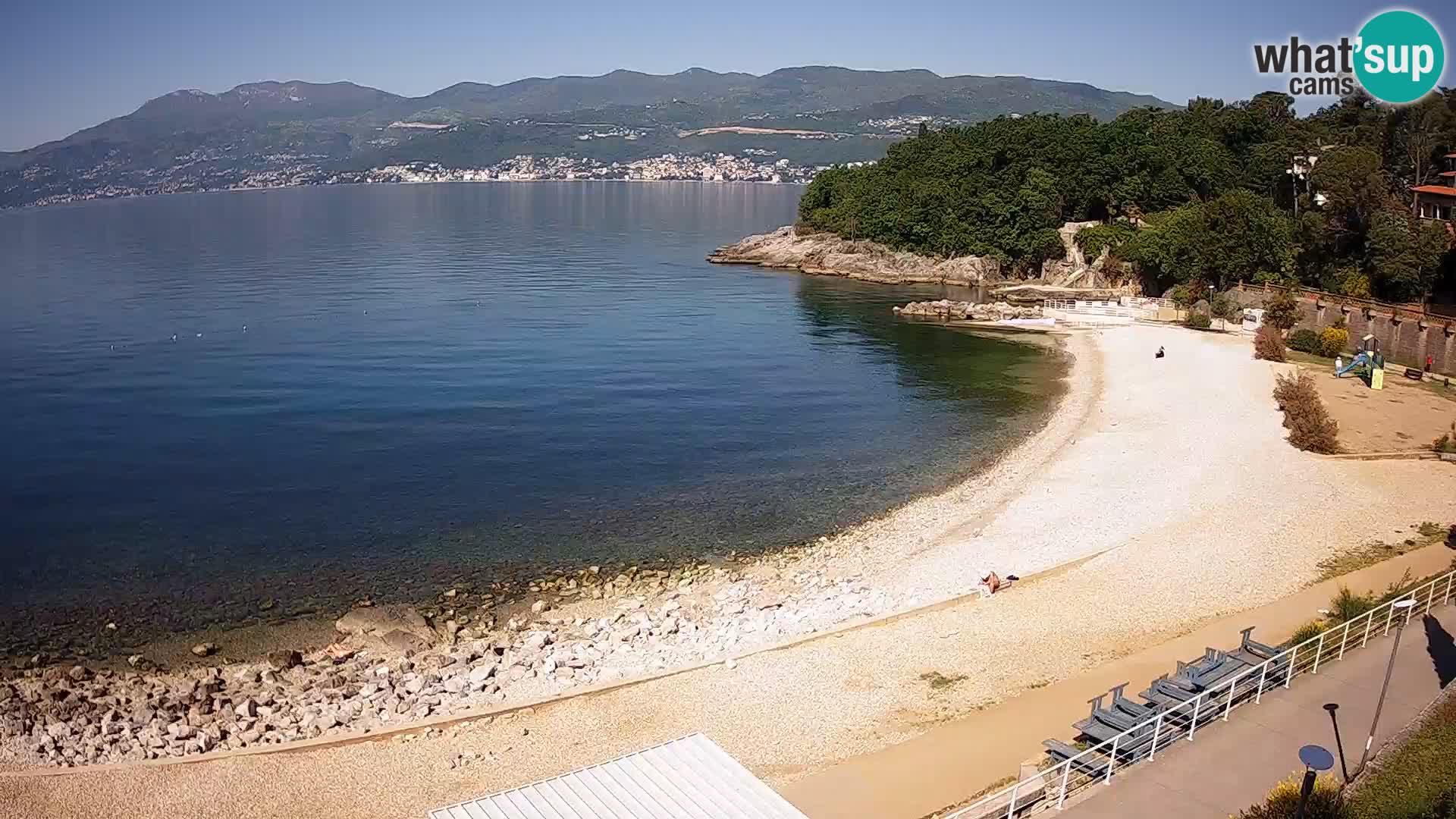 Rijeka web kamera plaža pri Bazenih Kantrida