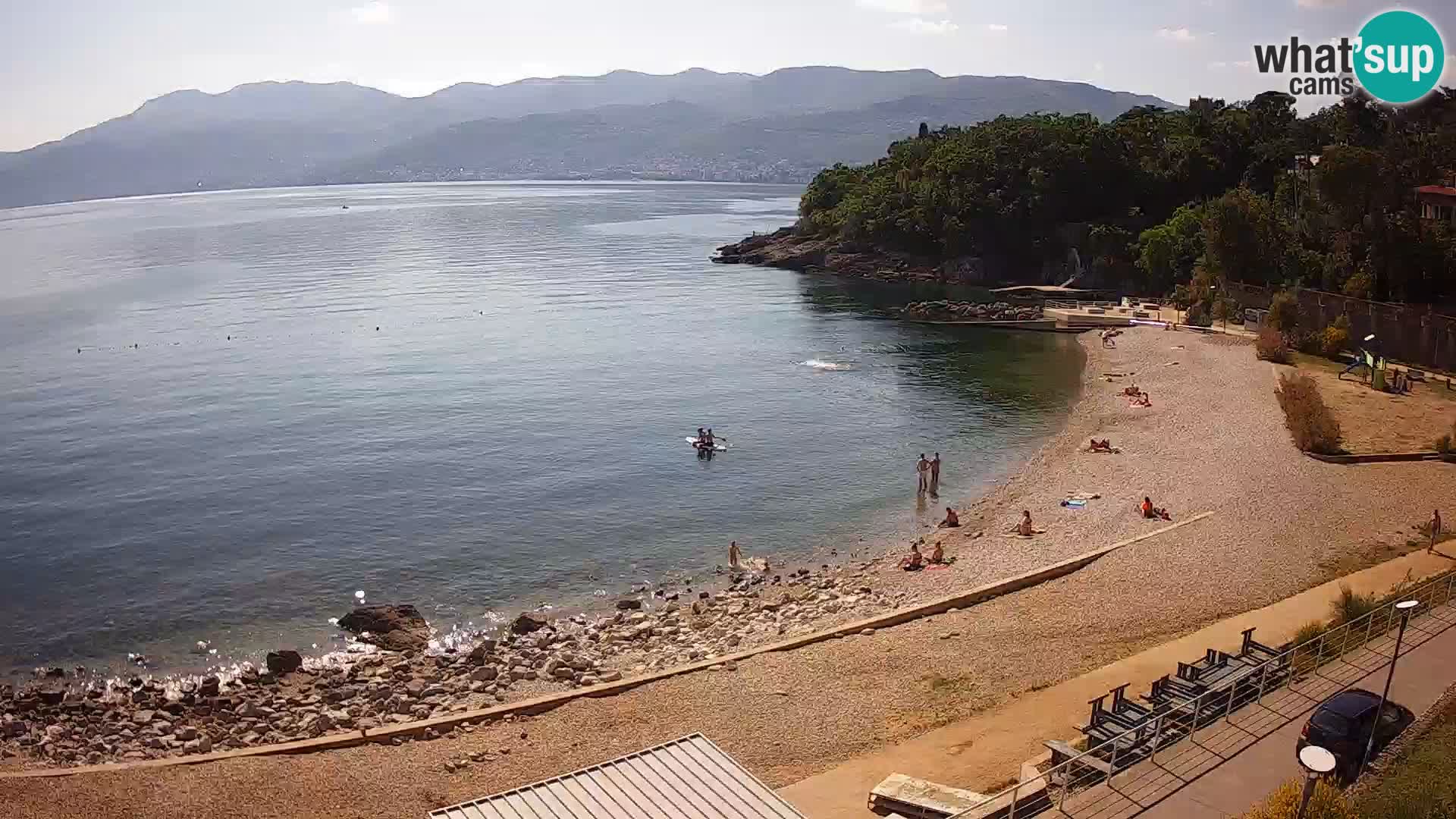 Rijeka web kamera plaža pri Bazenih Kantrida