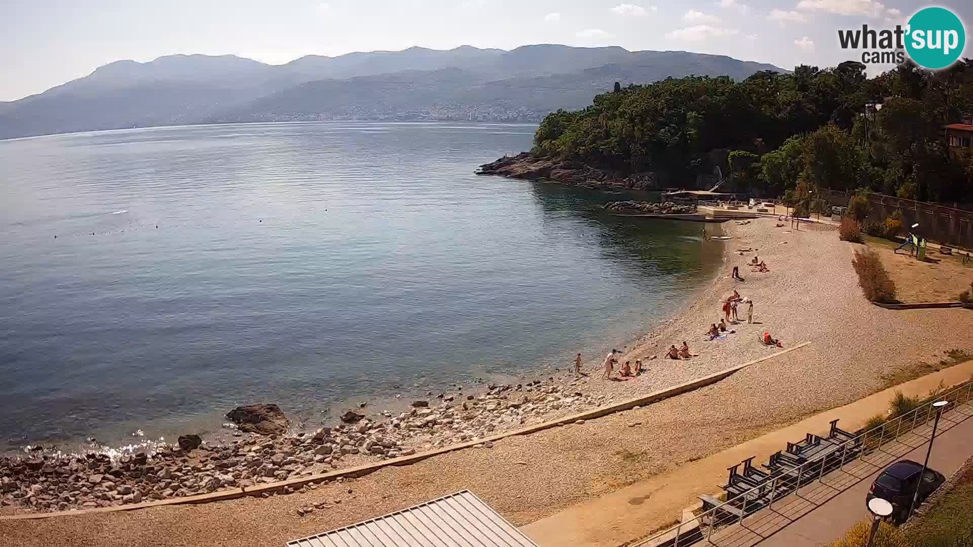 Rijeka web kamera plaža pri Bazenih Kantrida