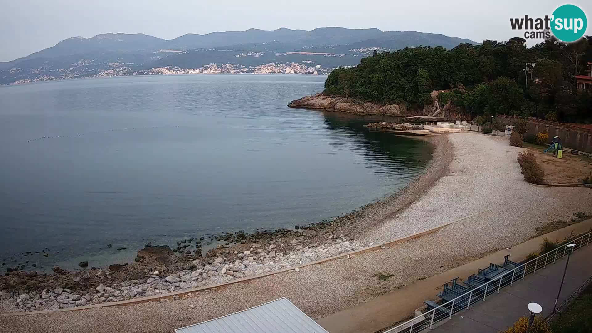Rijeka web kamera plaža pri Bazenih Kantrida