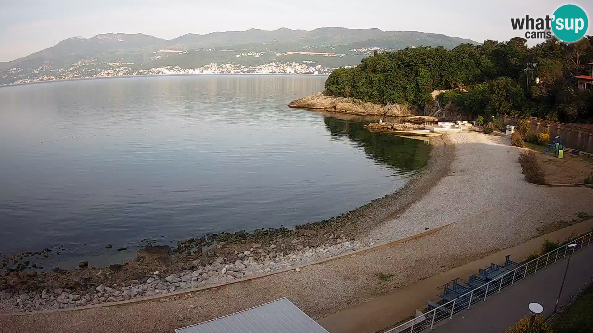 Rijeka web kamera plaža pri Bazenih Kantrida