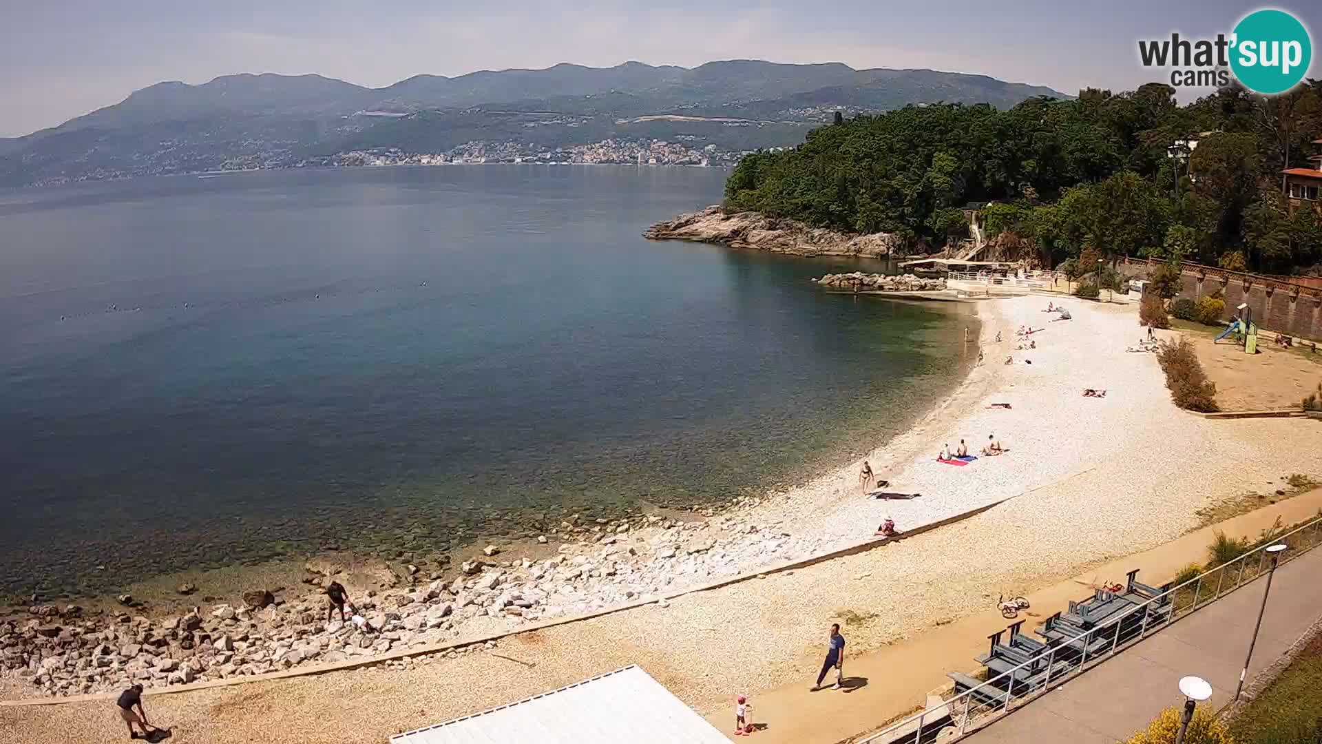 Reka Spletna kamera  plaža pri Bazenih Kantrida