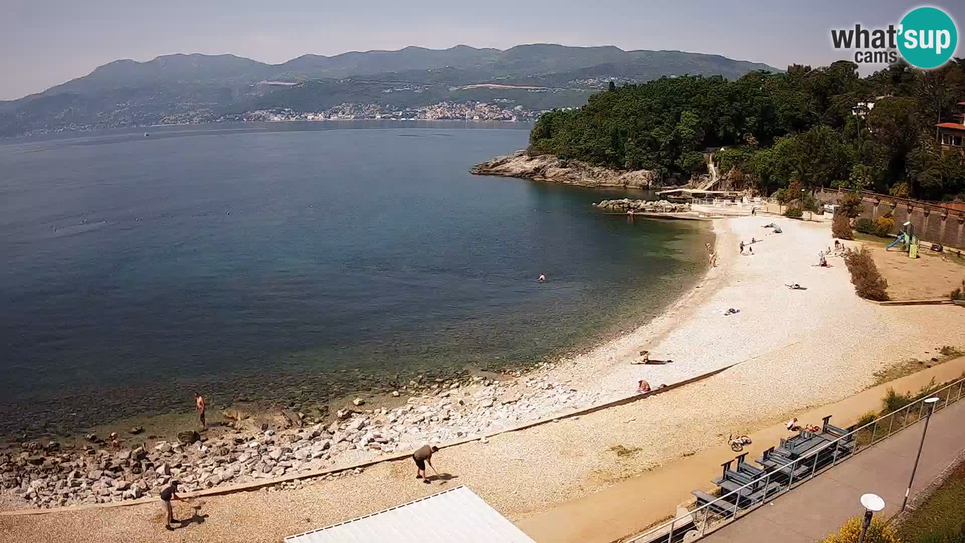 LIVE Webcam Rijeka beach Swimming pools Kantrida