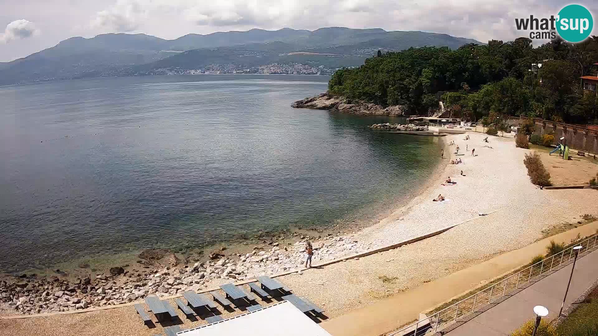 LIVE Webcam Rijeka beach Swimming pools Kantrida