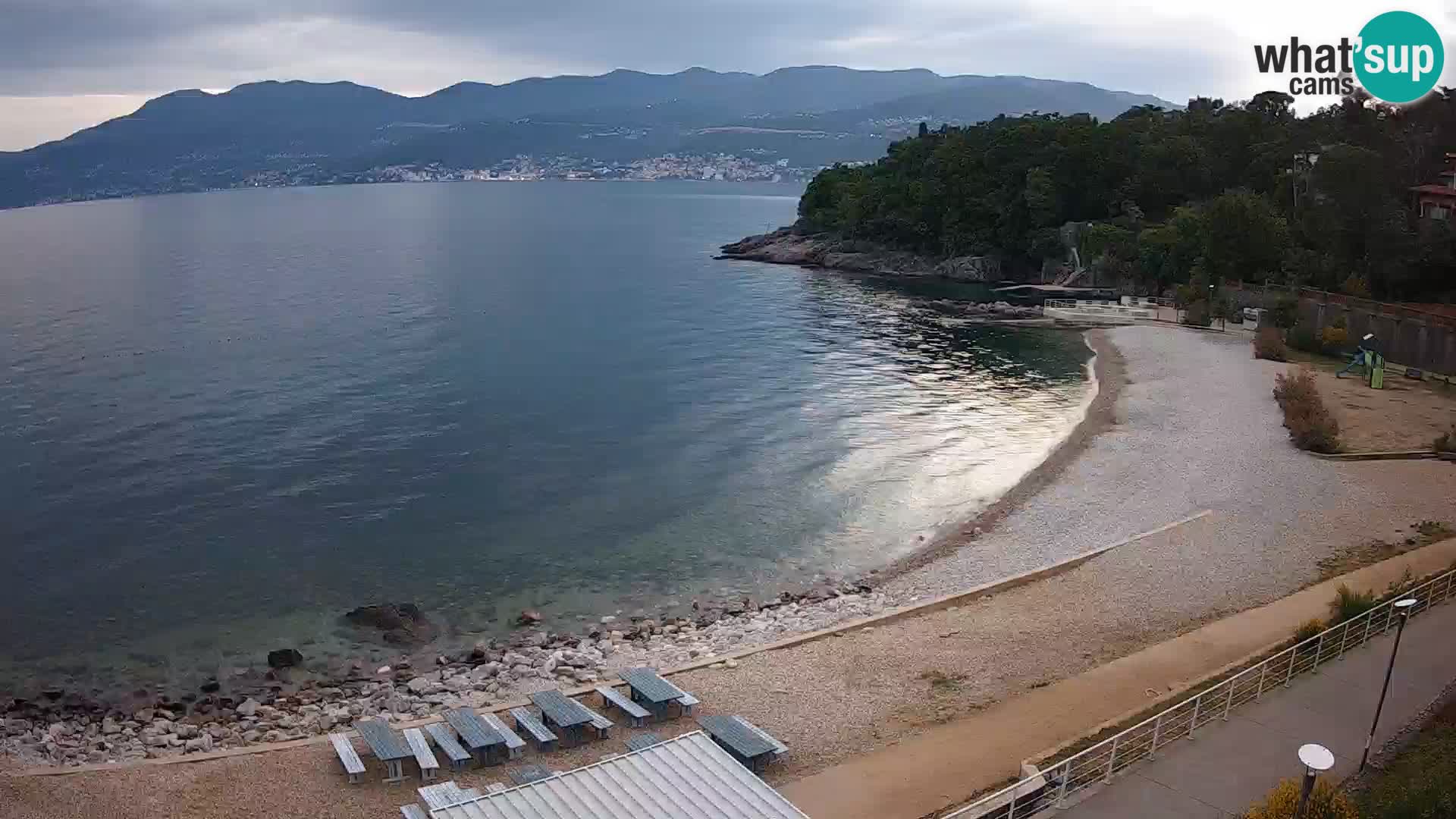 Reka Spletna kamera  plaža pri Bazenih Kantrida