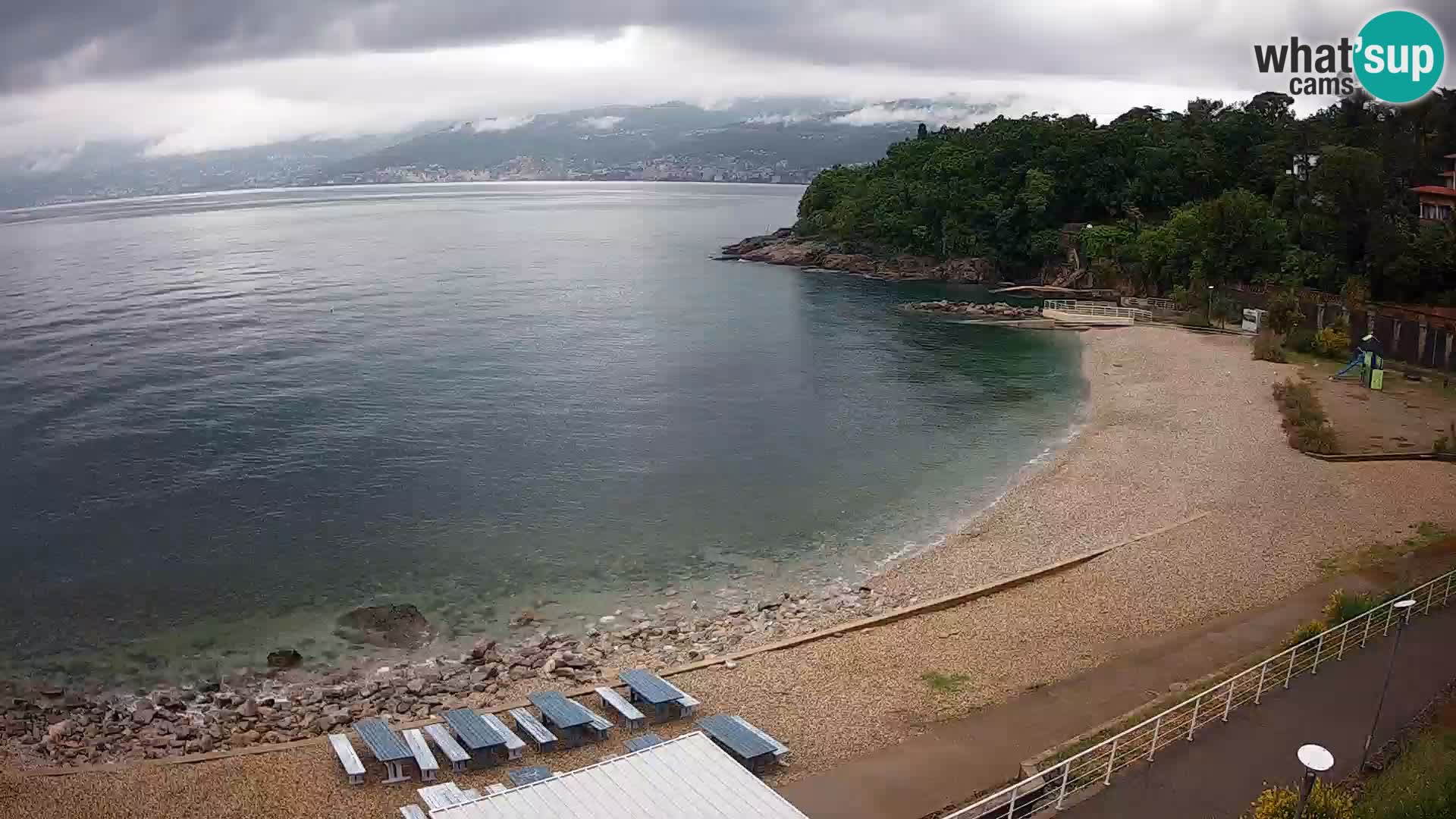 Reka Spletna kamera  plaža pri Bazenih Kantrida