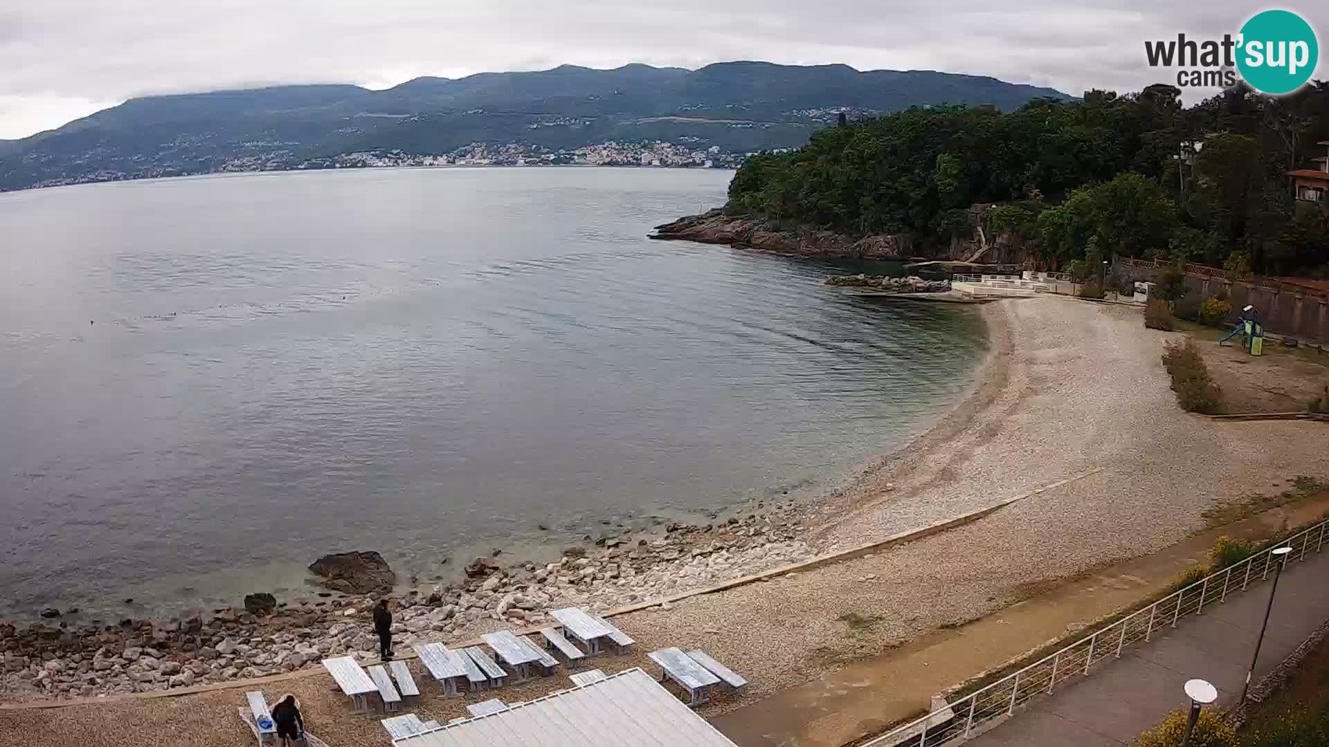 Reka Spletna kamera  plaža pri Bazenih Kantrida