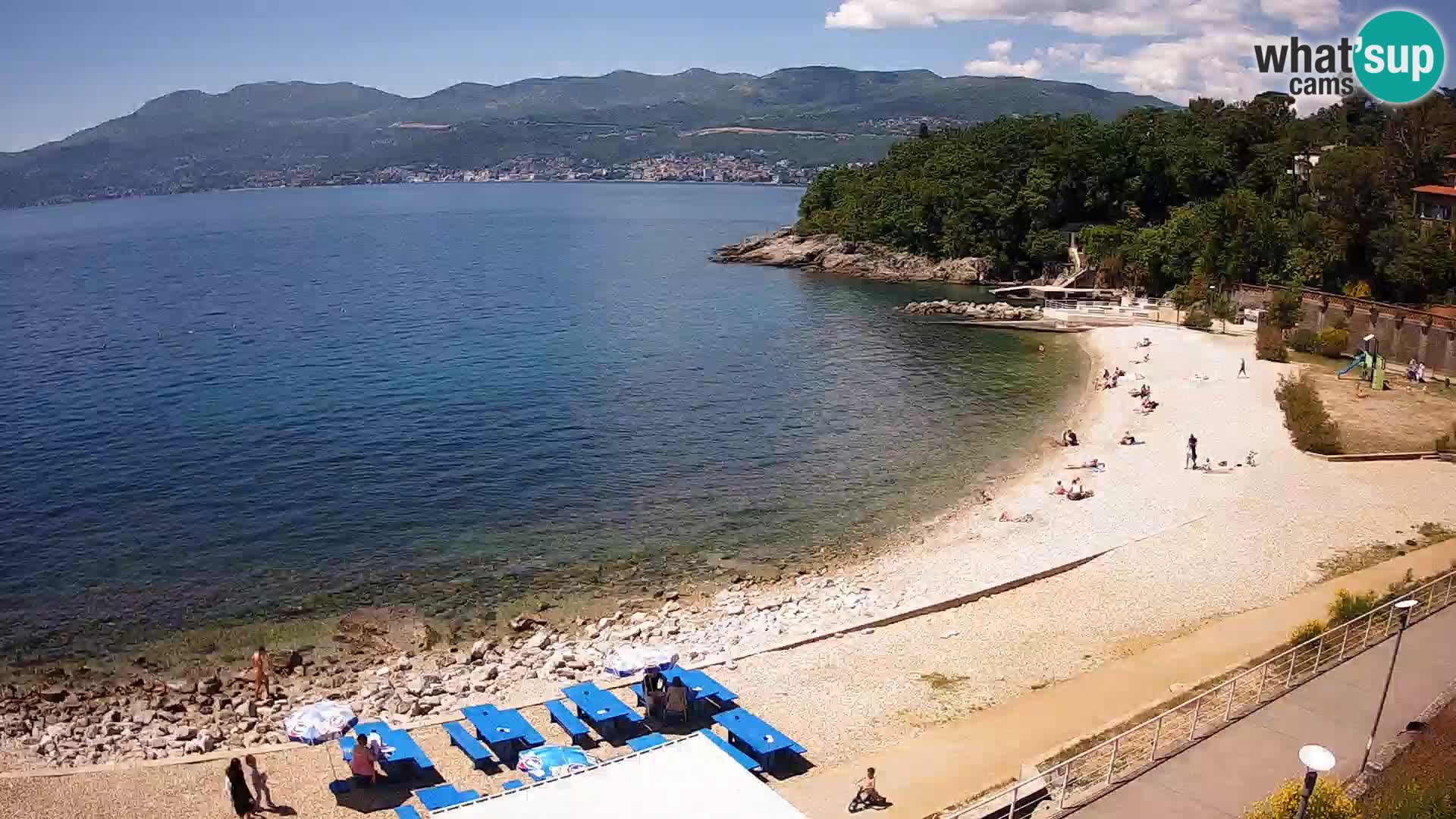 Reka Spletna kamera  plaža pri Bazenih Kantrida