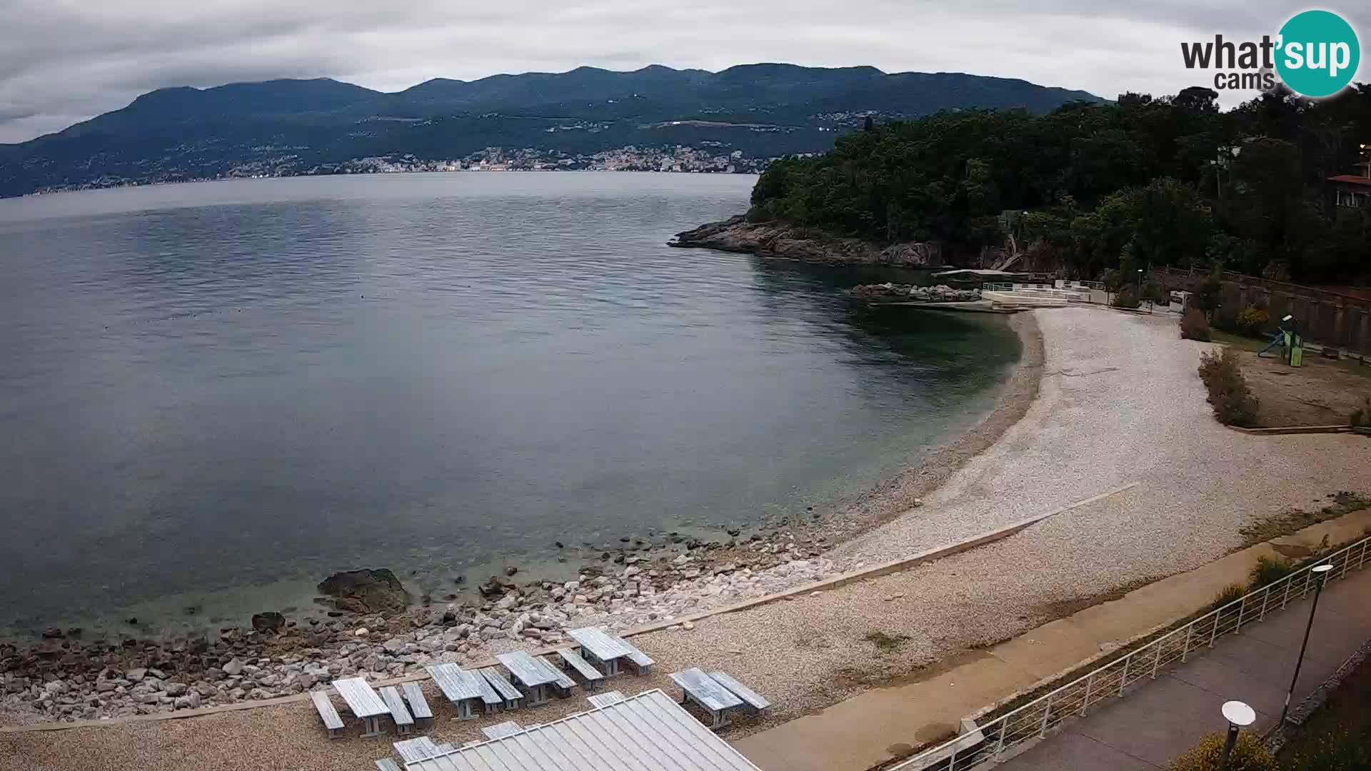 Reka Spletna kamera  plaža pri Bazenih Kantrida