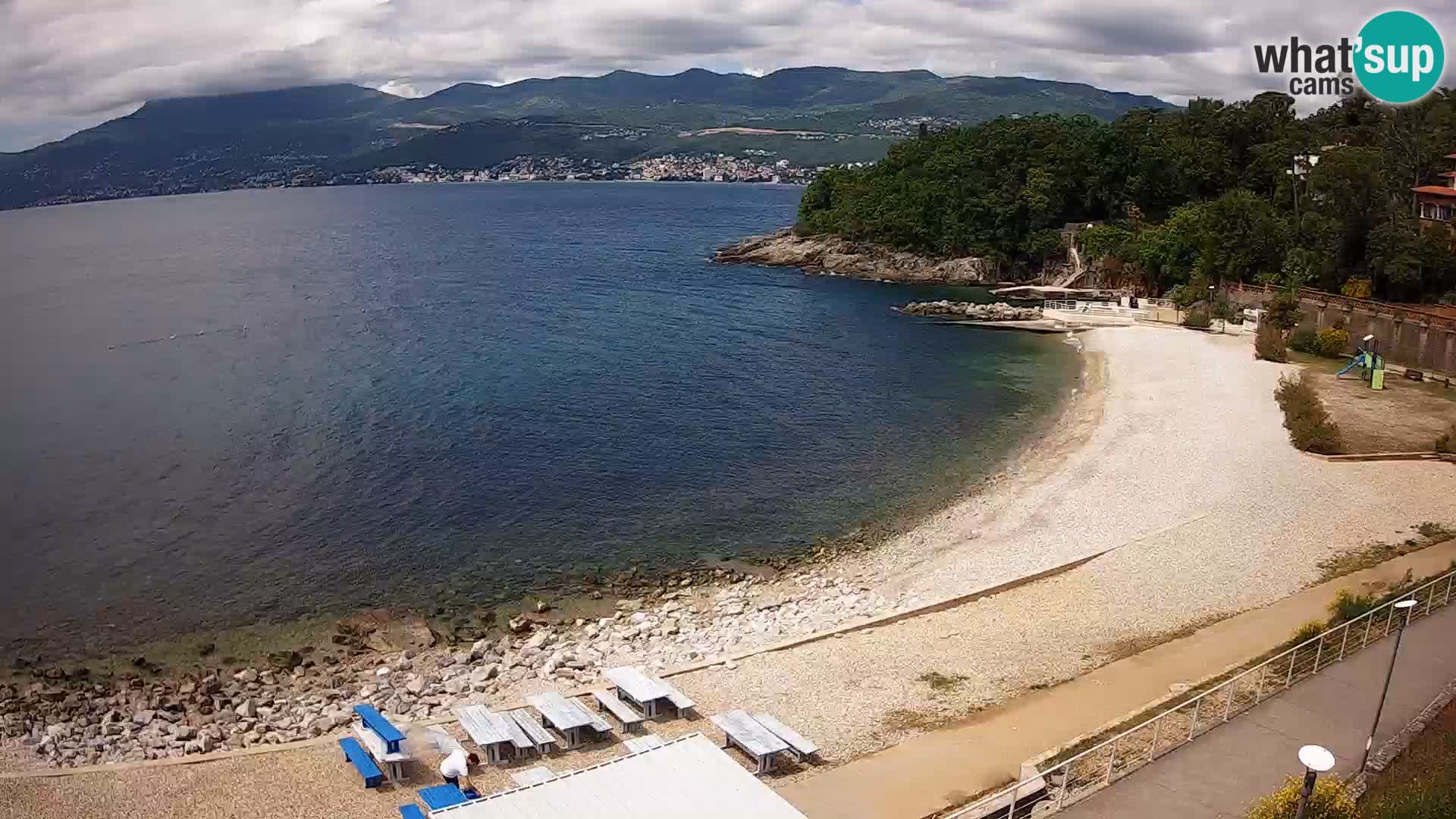 Reka Spletna kamera  plaža pri Bazenih Kantrida