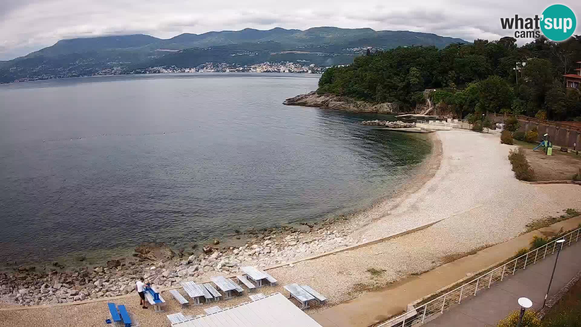 Reka Spletna kamera  plaža pri Bazenih Kantrida