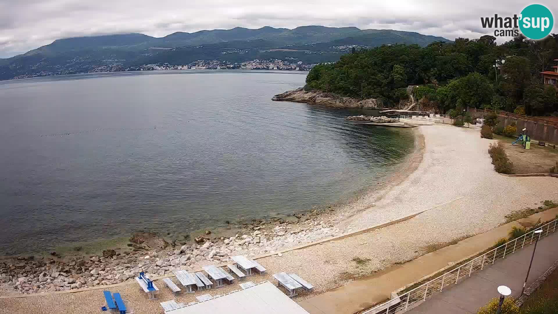 LIVE Webcam Rijeka beach Swimming pools Kantrida