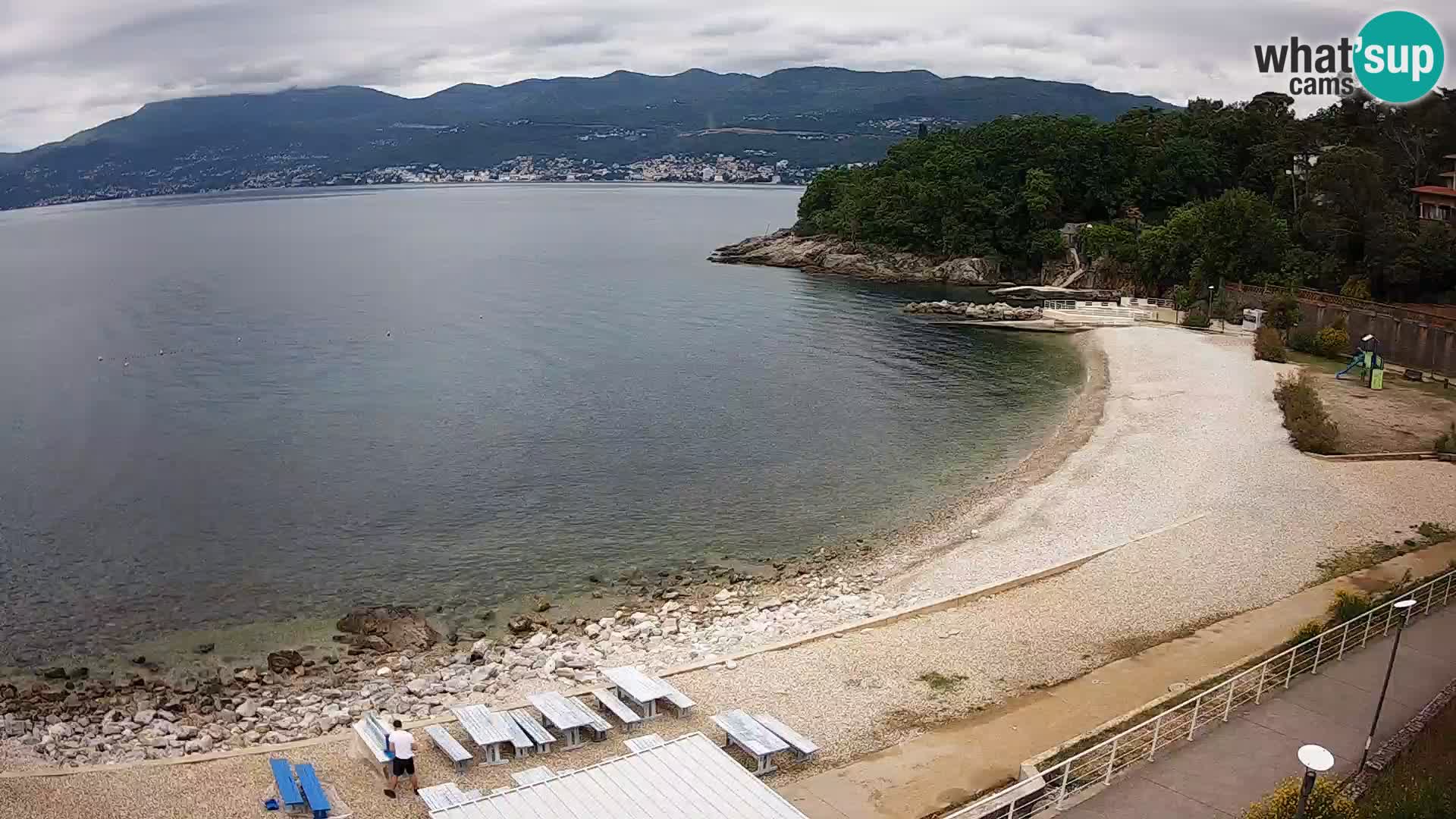 Reka Spletna kamera  plaža pri Bazenih Kantrida
