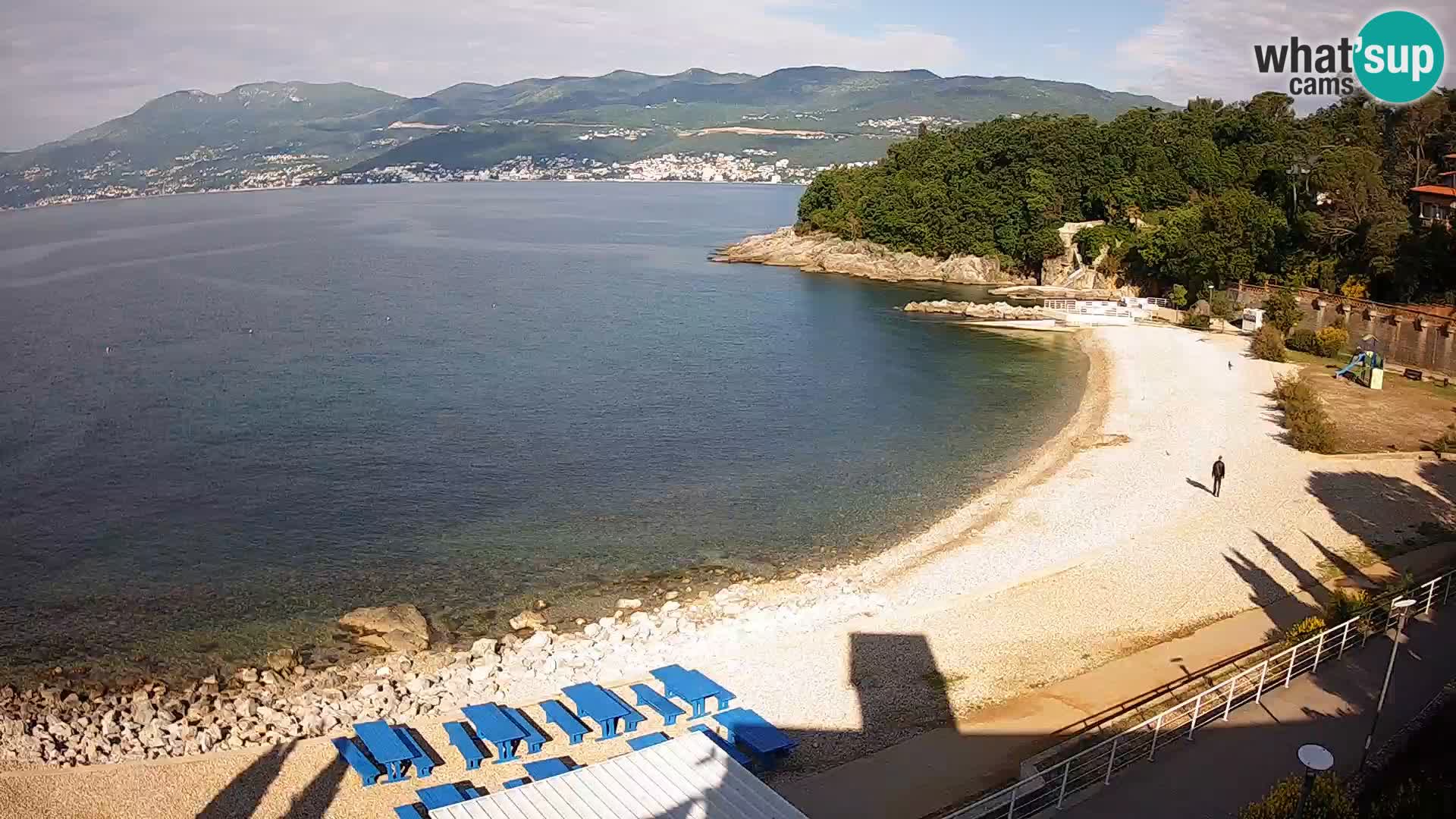 Rijeka web kamera plaža pri Bazenih Kantrida