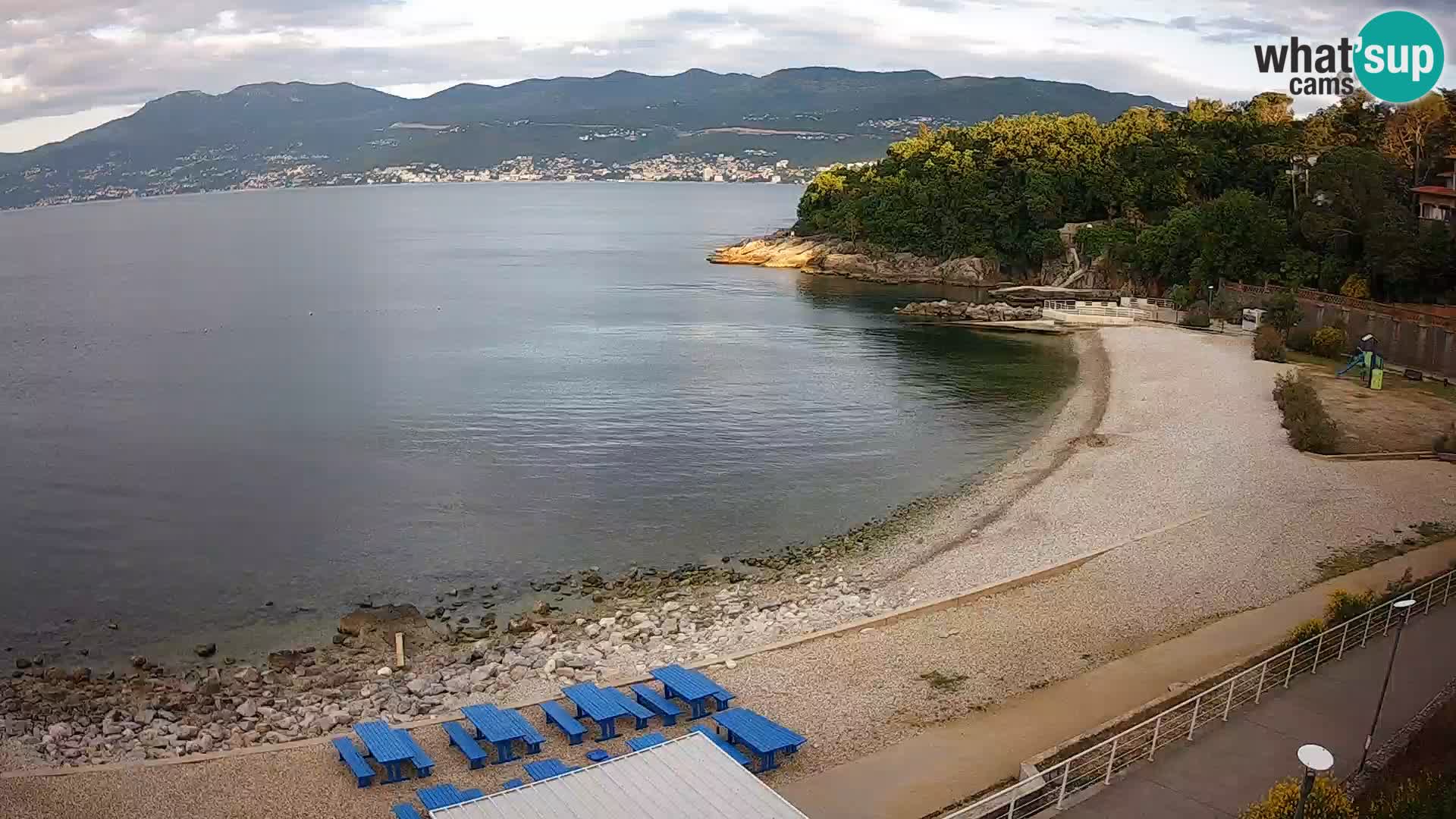 Rijeka web kamera plaža pri Bazenih Kantrida