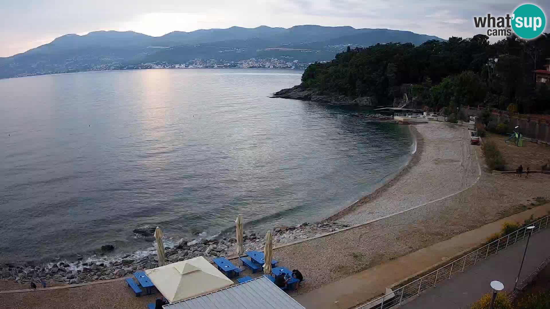 Reka Spletna kamera  plaža pri Bazenih Kantrida