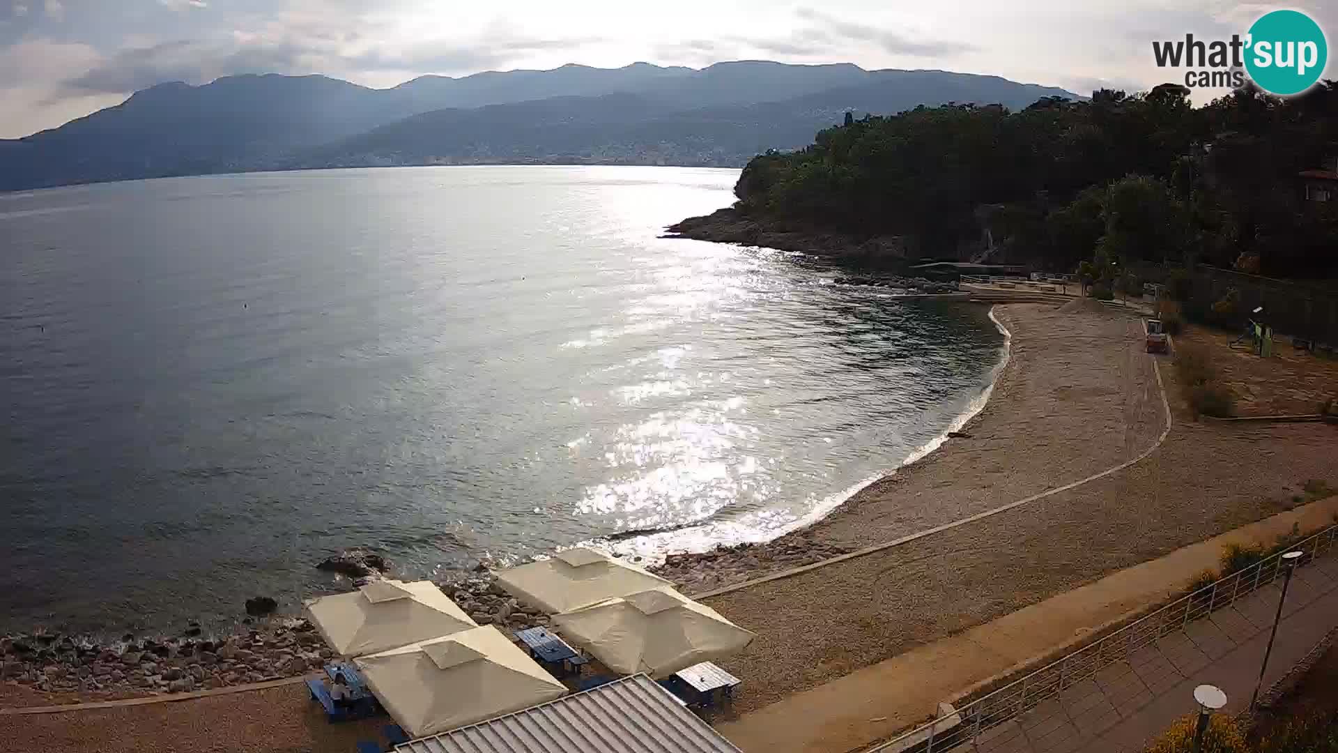 Rijeka web kamera plaža pri Bazenih Kantrida
