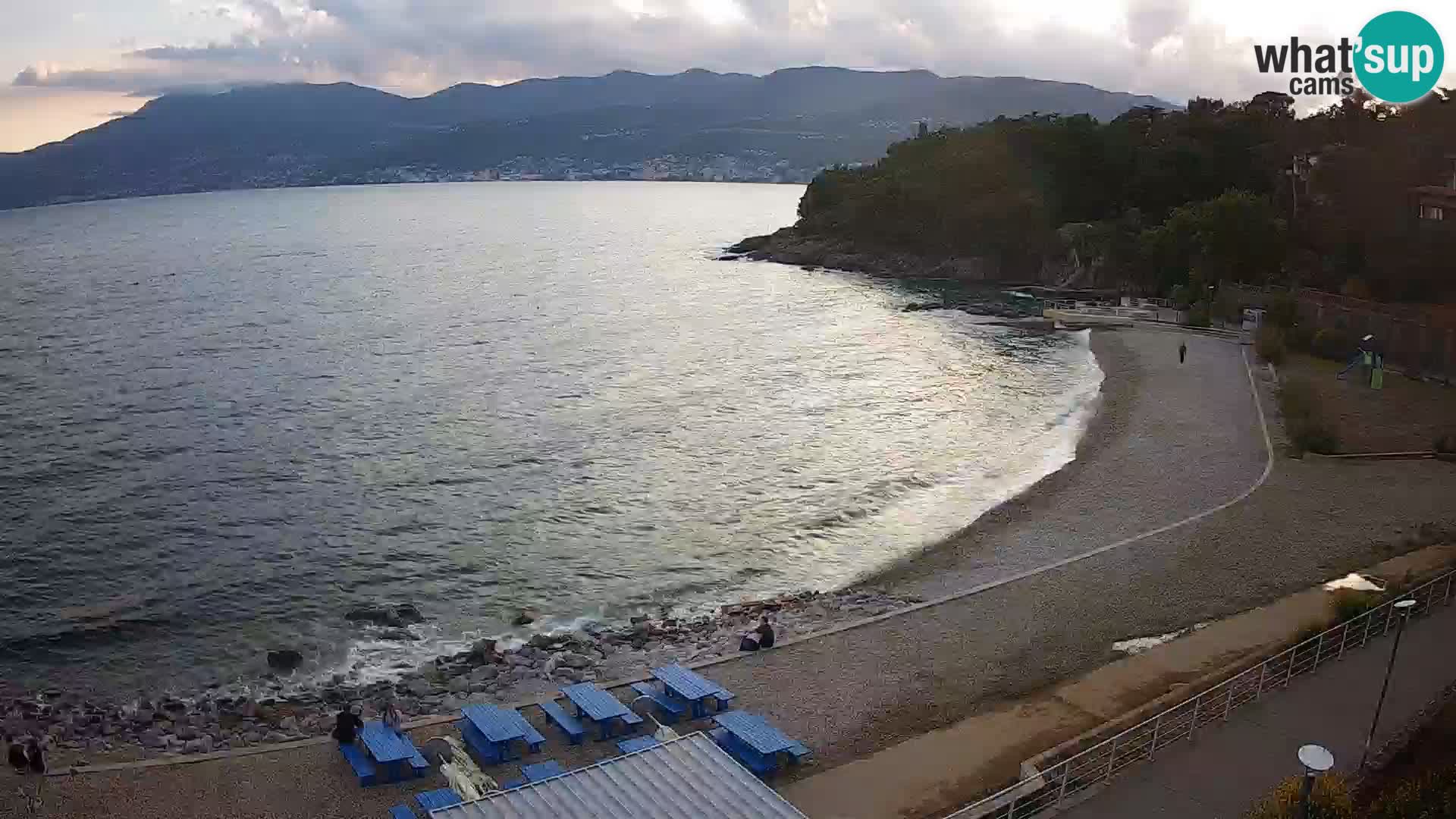 Rijeka web kamera plaža pri Bazenih Kantrida