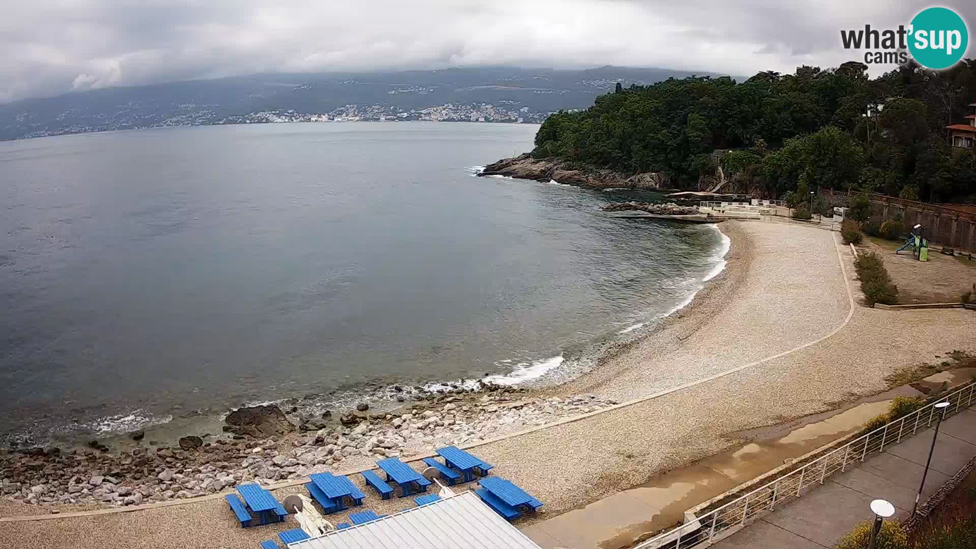 Rijeka web kamera plaža pri Bazenih Kantrida