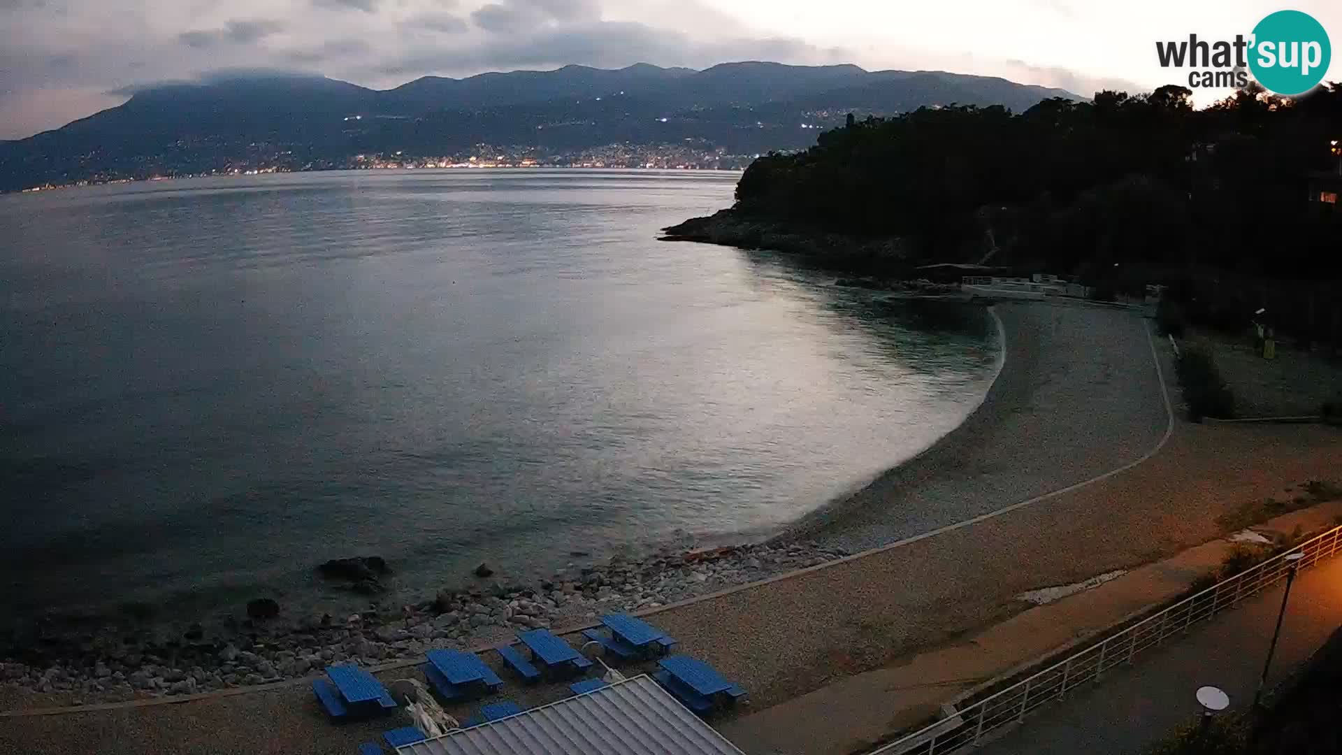 Rijeka web kamera plaža pri Bazenih Kantrida
