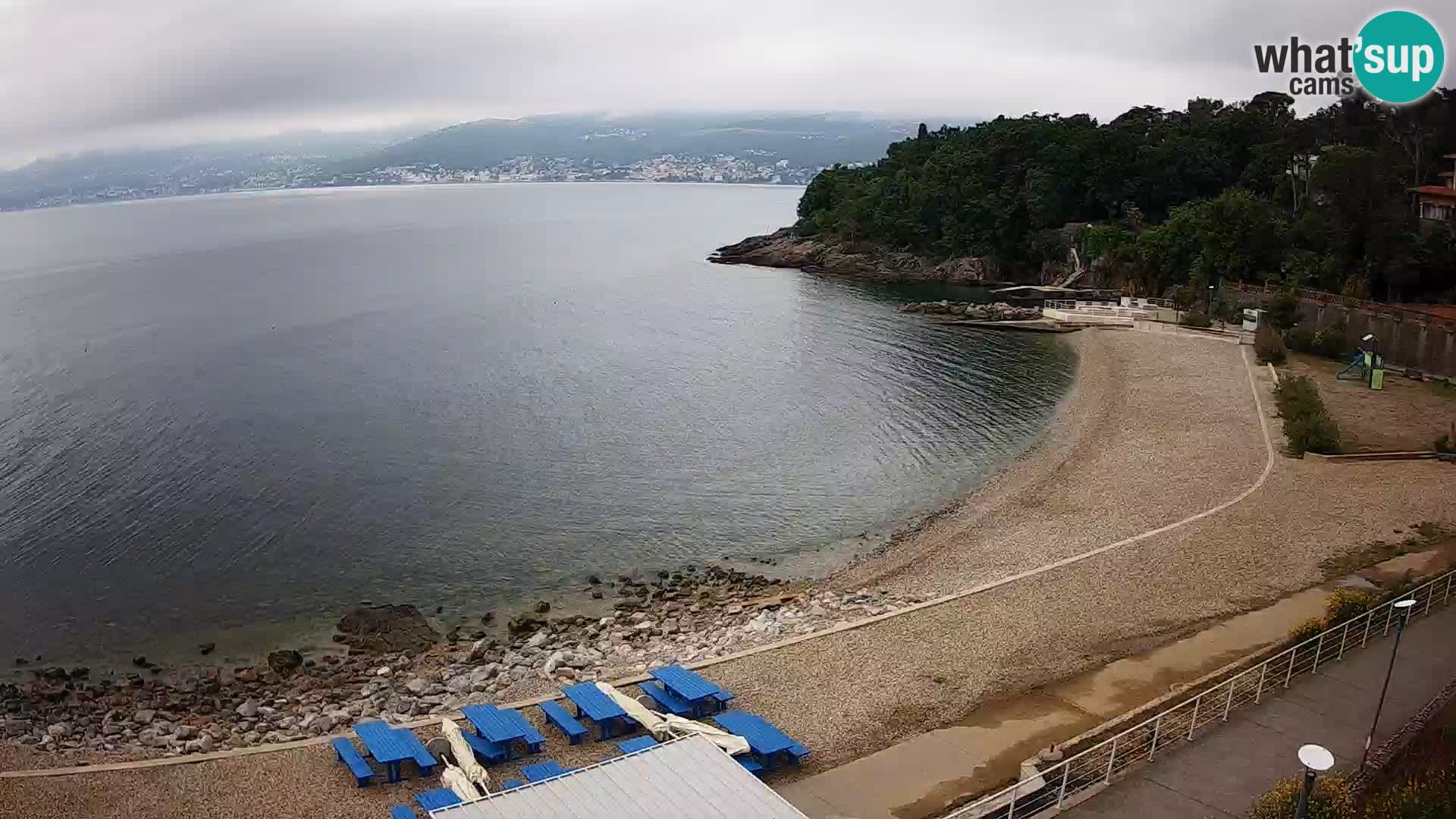 Reka Spletna kamera  plaža pri Bazenih Kantrida