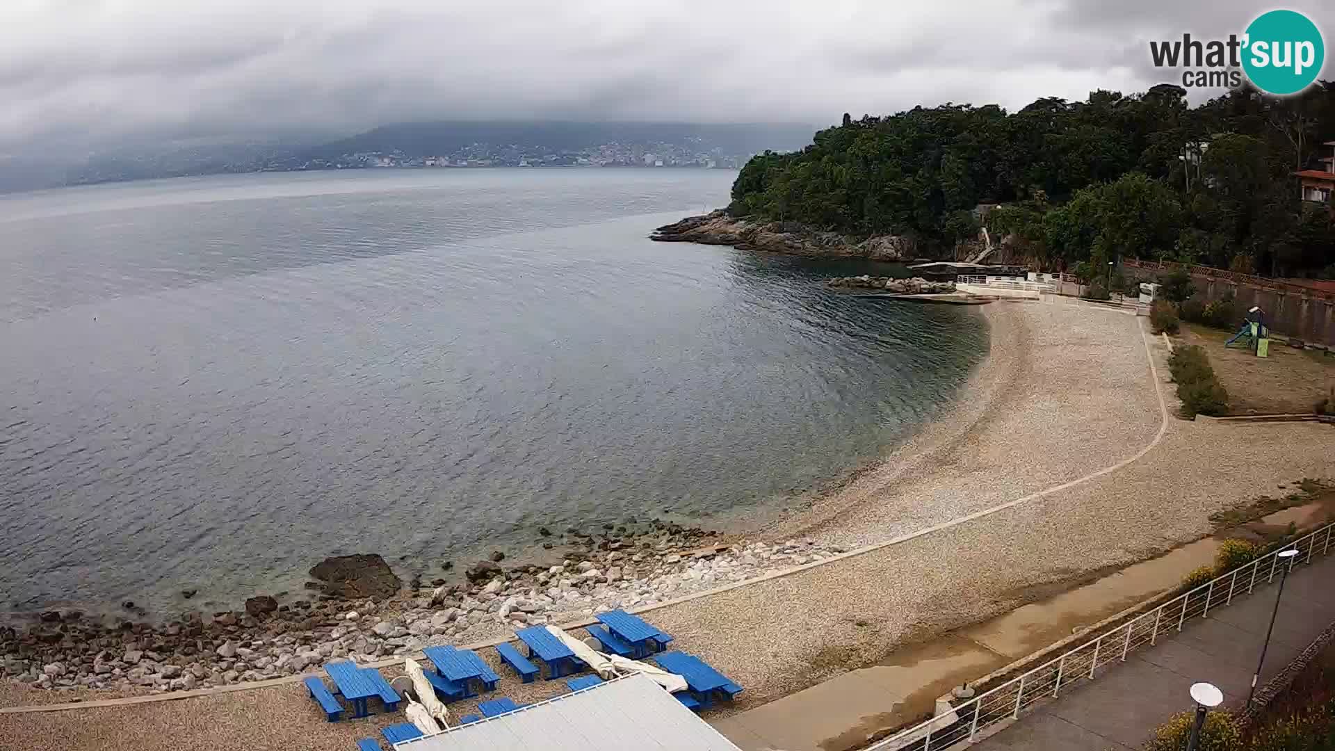 Rijeka web kamera plaža pri Bazenih Kantrida