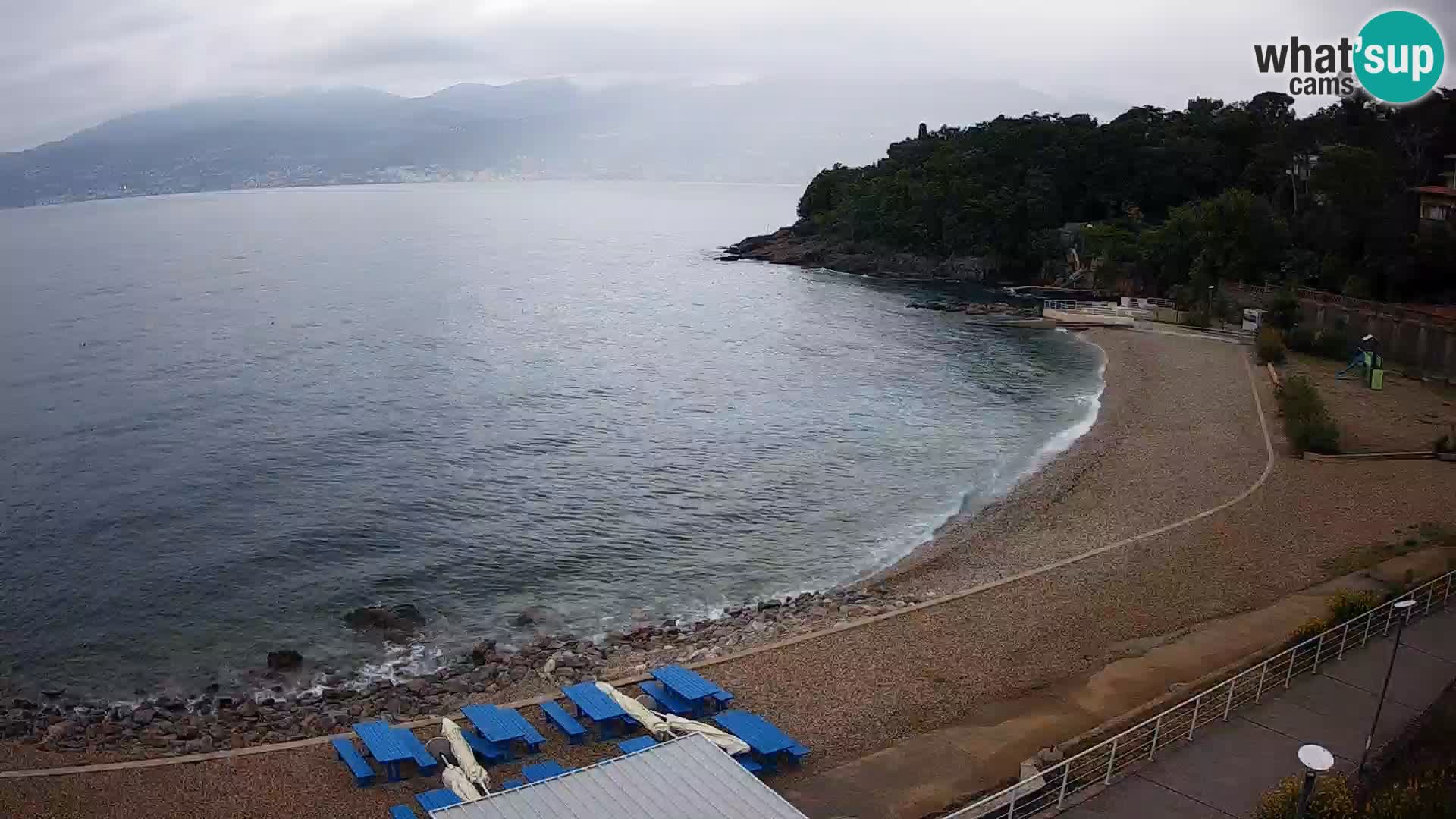 Rijeka web kamera plaža pri Bazenih Kantrida