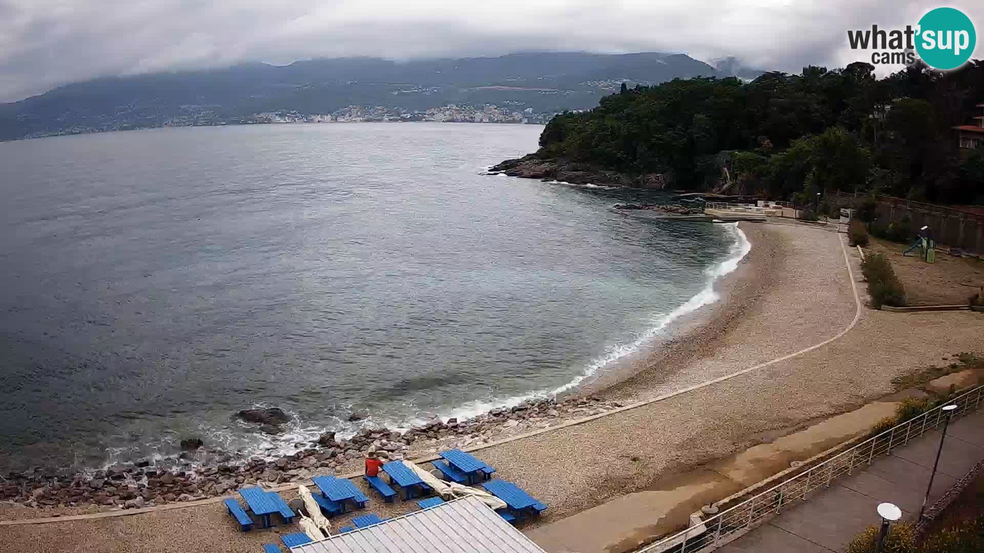 Reka Spletna kamera  plaža pri Bazenih Kantrida