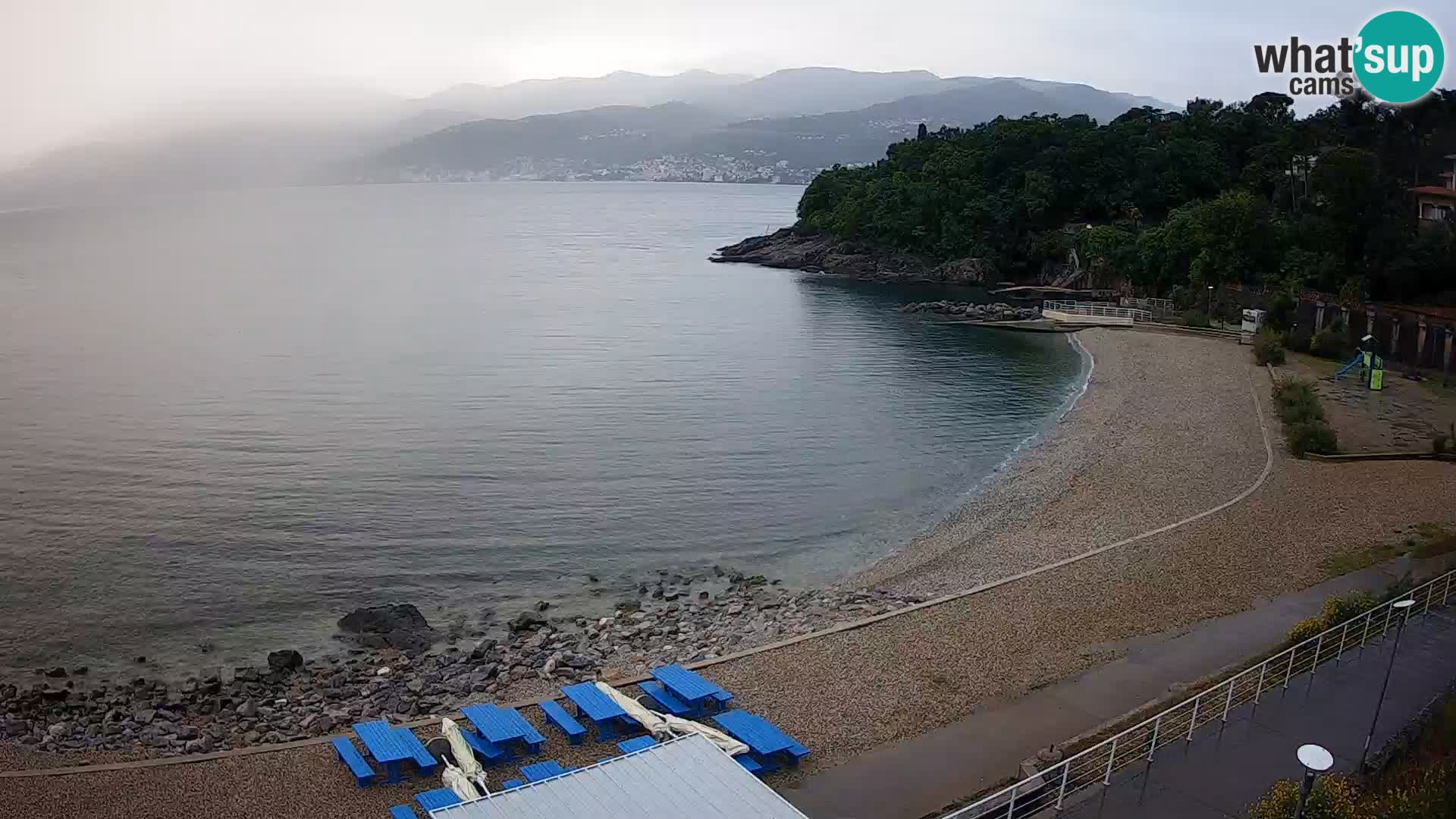 Rijeka web kamera plaža pri Bazenih Kantrida