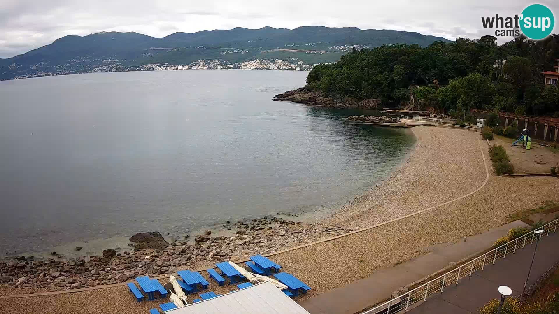 Rijeka web kamera plaža pri Bazenih Kantrida