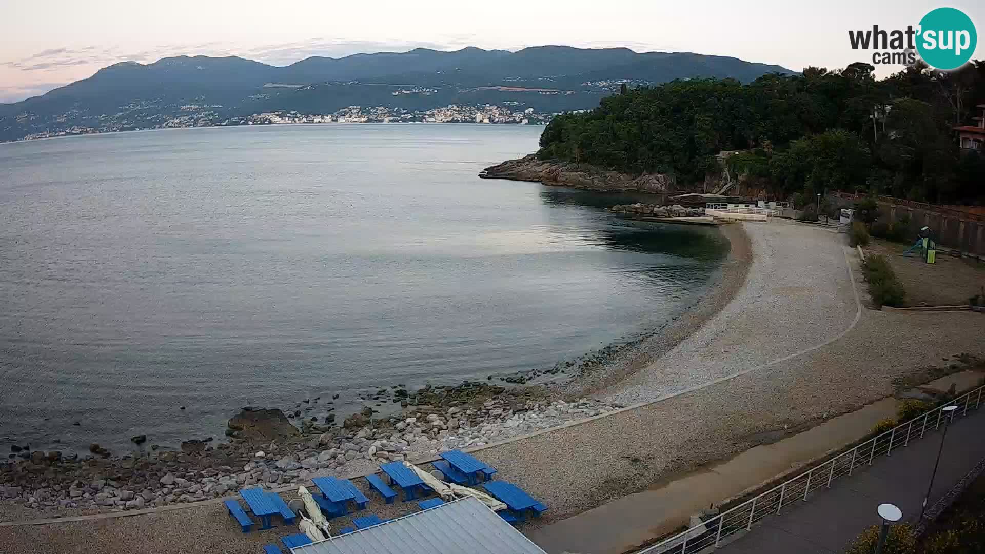Reka Spletna kamera  plaža pri Bazenih Kantrida