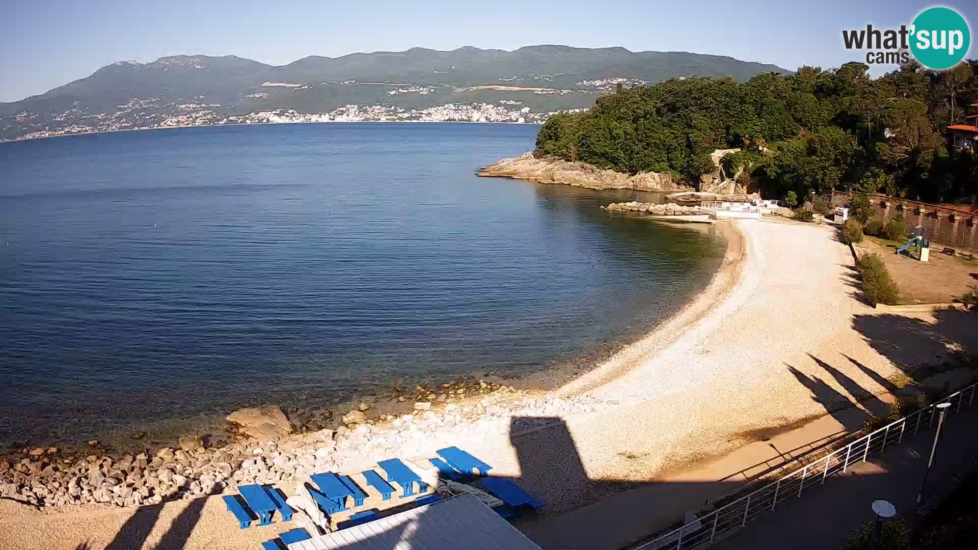 Reka Spletna kamera  plaža pri Bazenih Kantrida