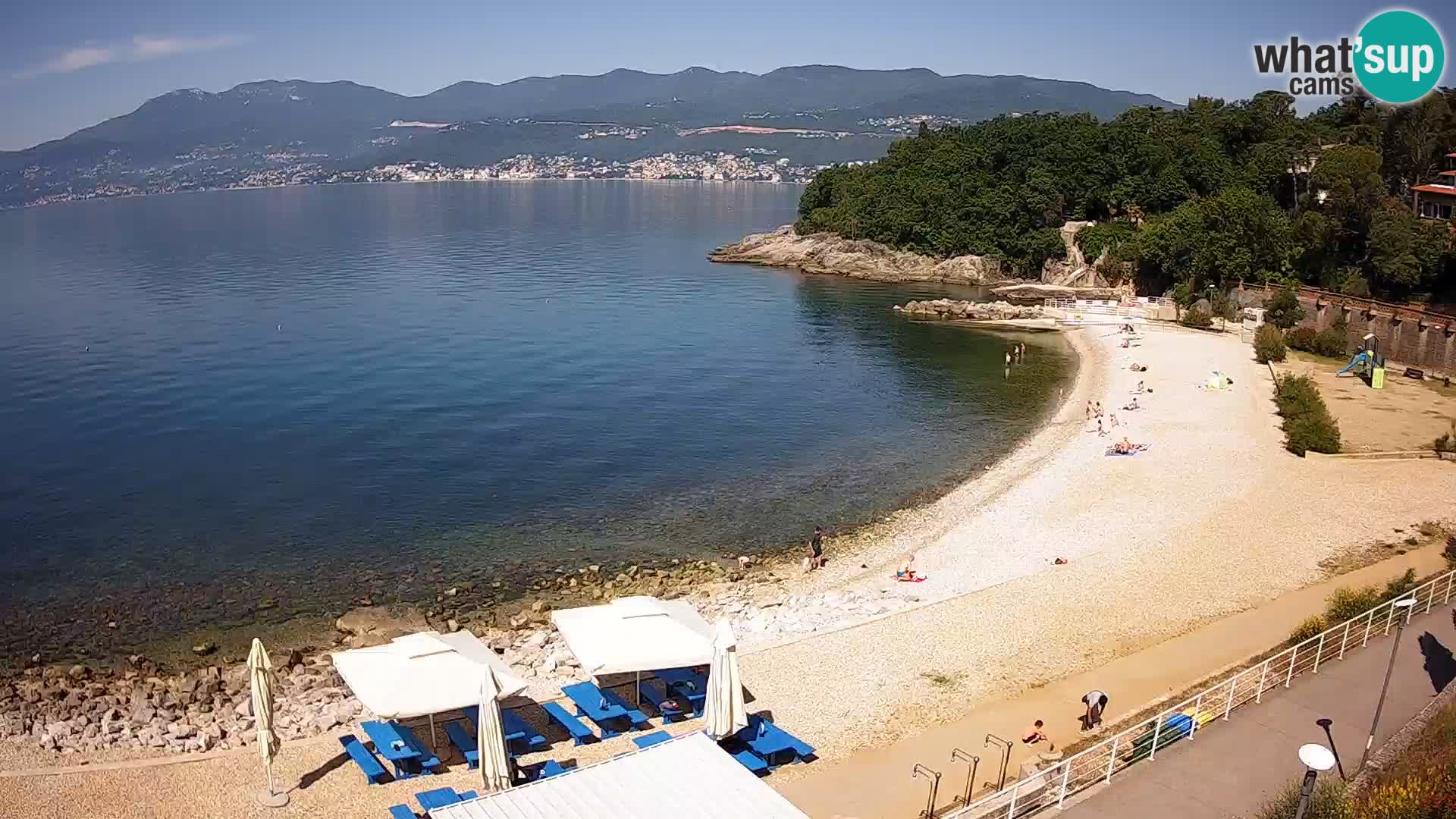 LIVE Webcam Rijeka beach Swimming pools Kantrida