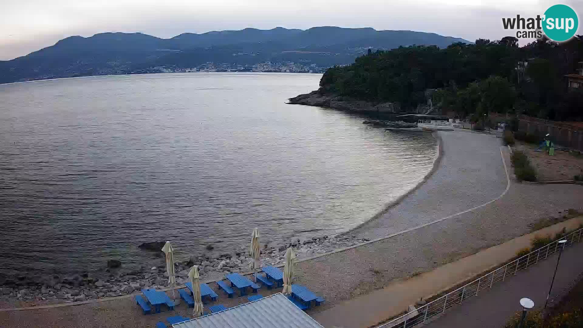 Rijeka web kamera plaža pri Bazenih Kantrida