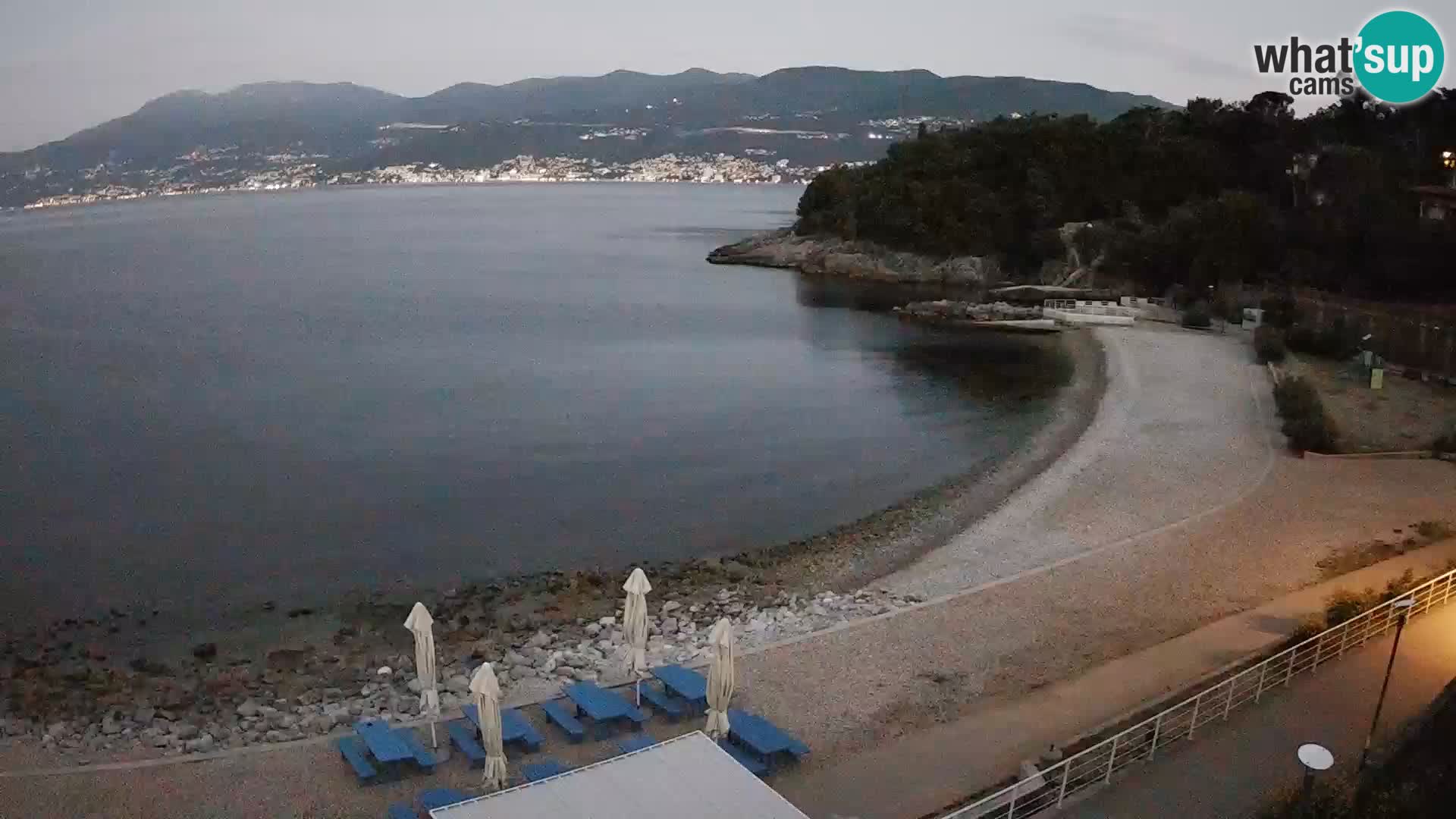 Rijeka web kamera plaža pri Bazenih Kantrida