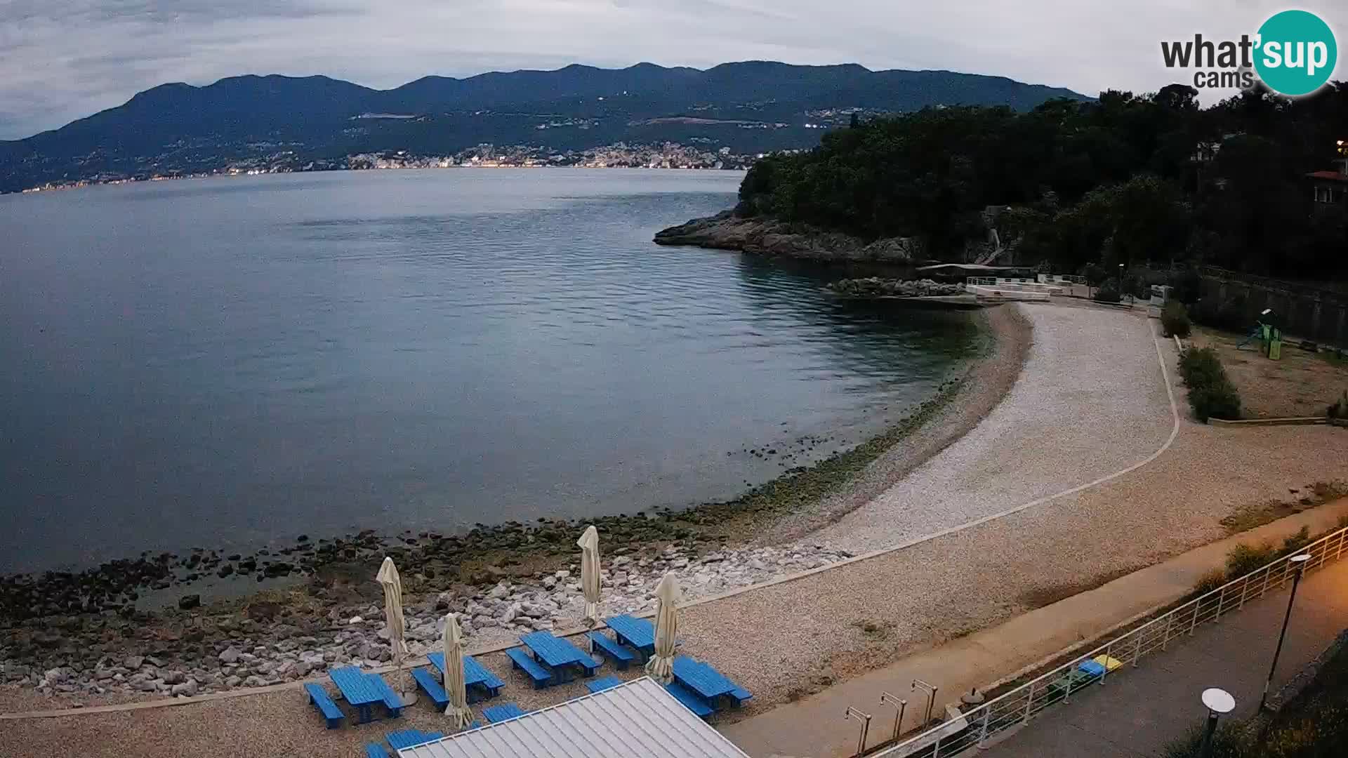 Reka Spletna kamera  plaža pri Bazenih Kantrida