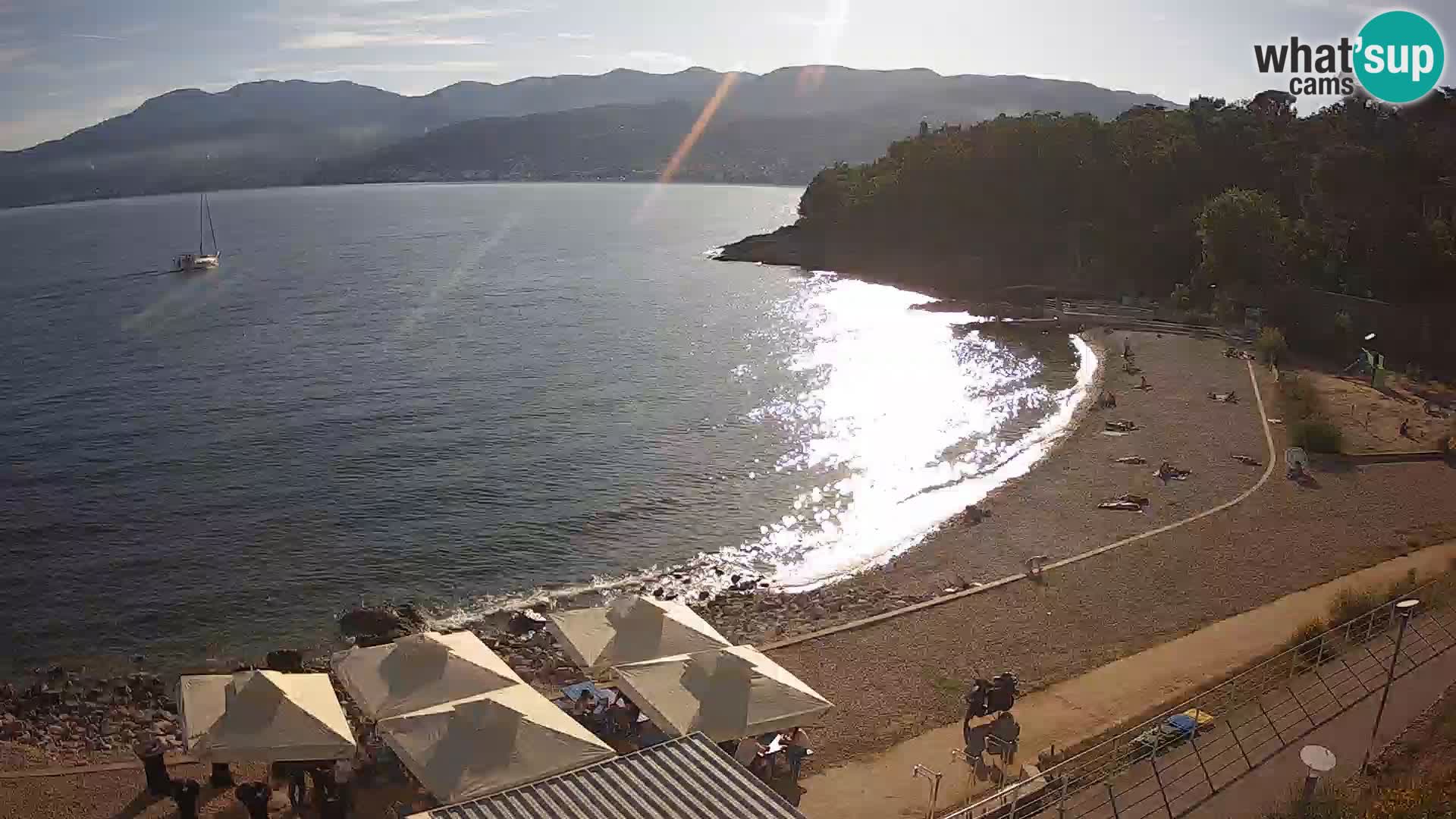 Rijeka web kamera plaža pri Bazenih Kantrida